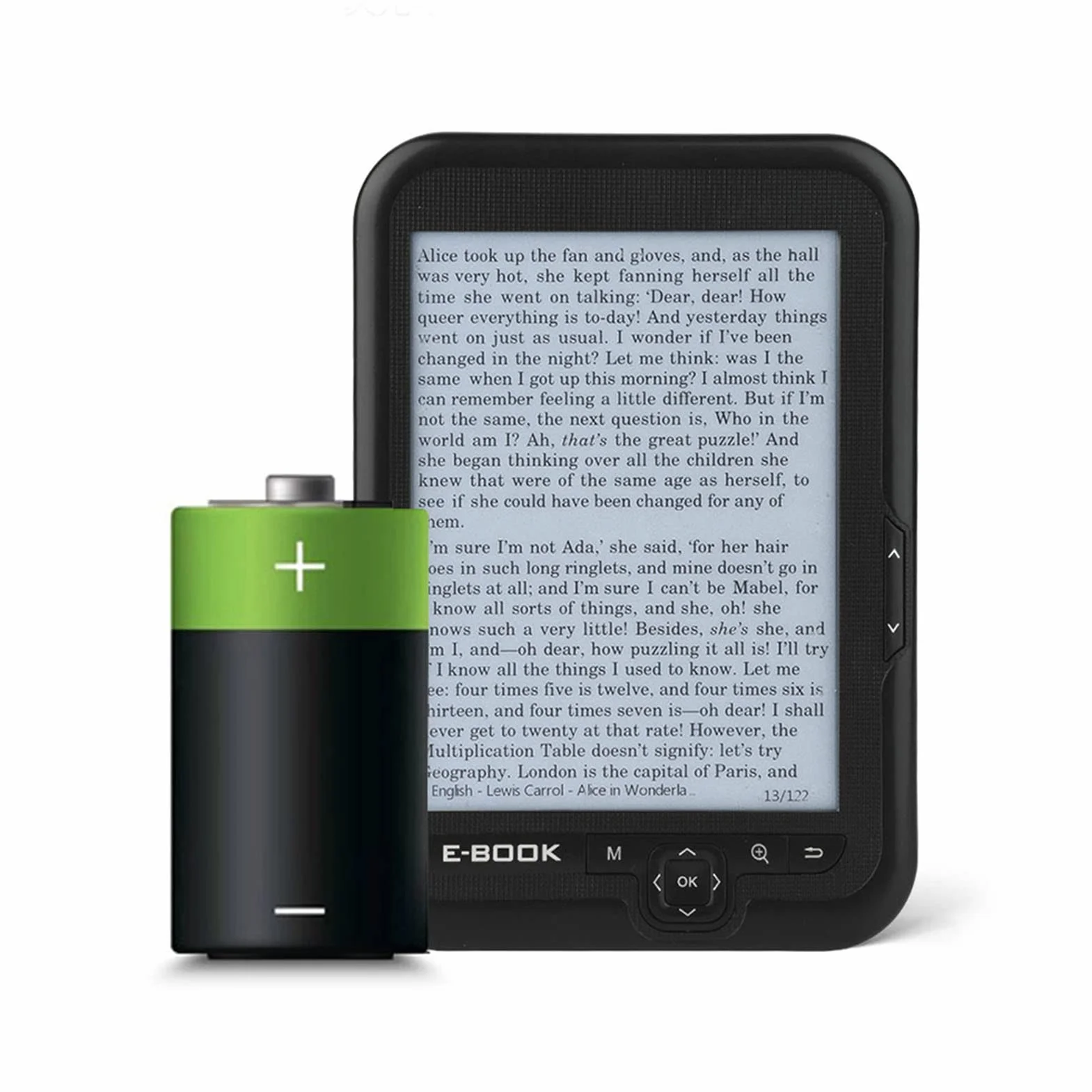 Wakects Lector EBOOK 6 pulgadas luz cálida ajustable 29 idiomas negro 8G