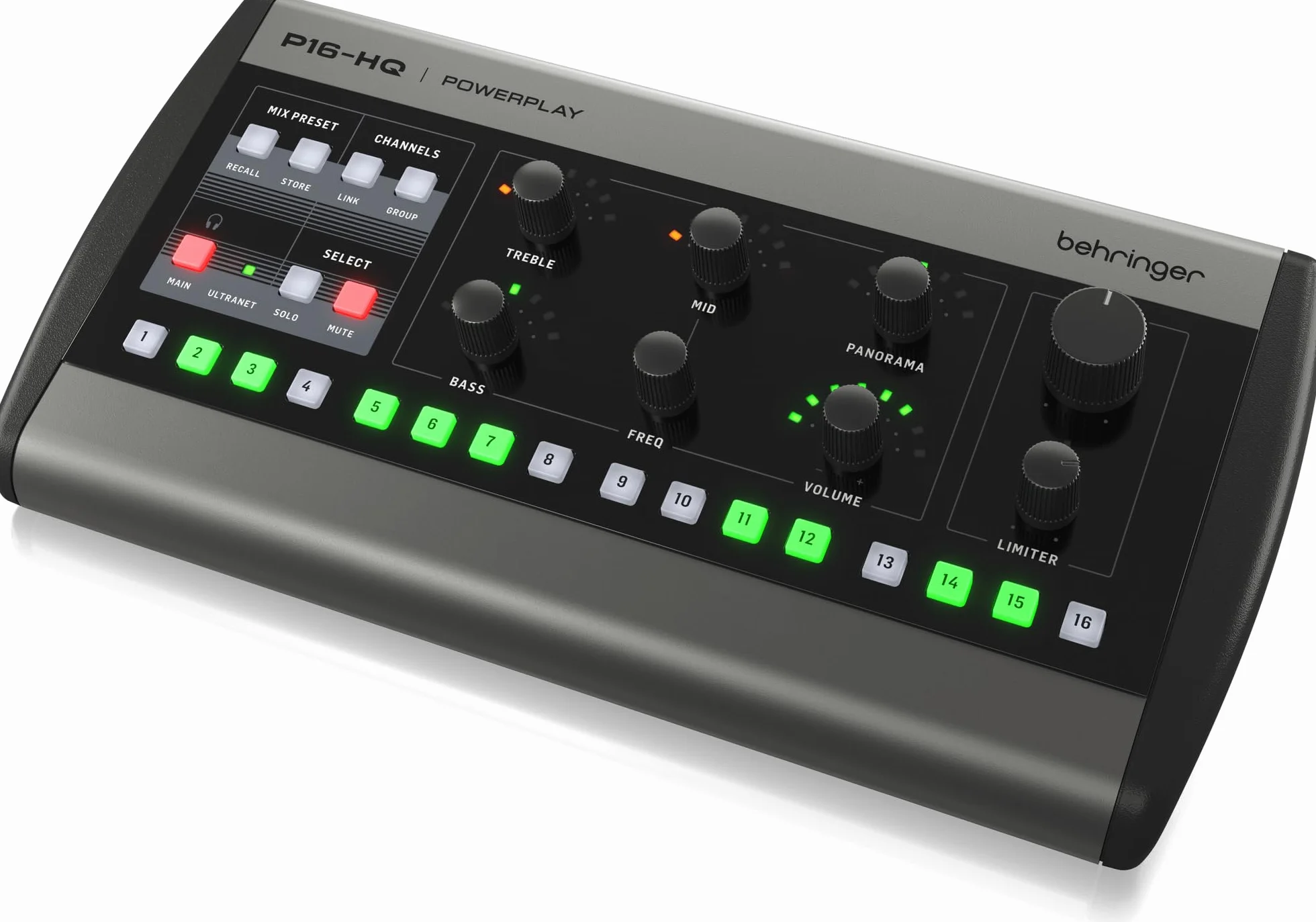 Behringer P16-HQ Mezclador de Monitorización Personal Conversión D/A Control Preciso del Tono