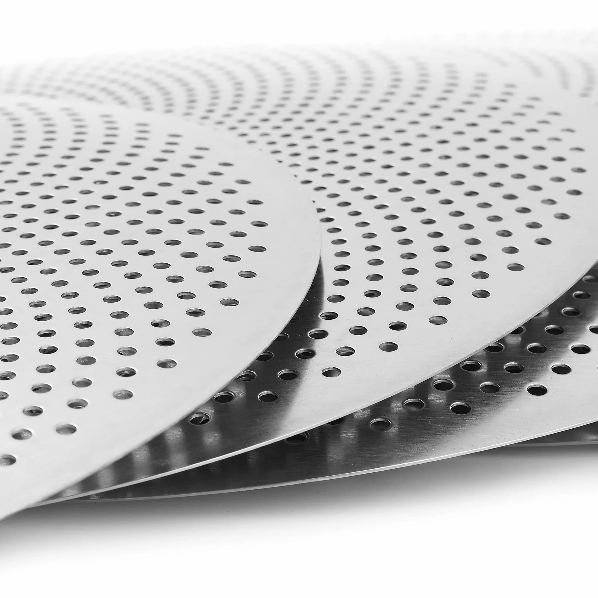 Juego de platillos de bajo volumen Paquete 60% -70%, 14/16/18/20 ”Platillos silenciosos Juego de 5 piezas plateado para practicar