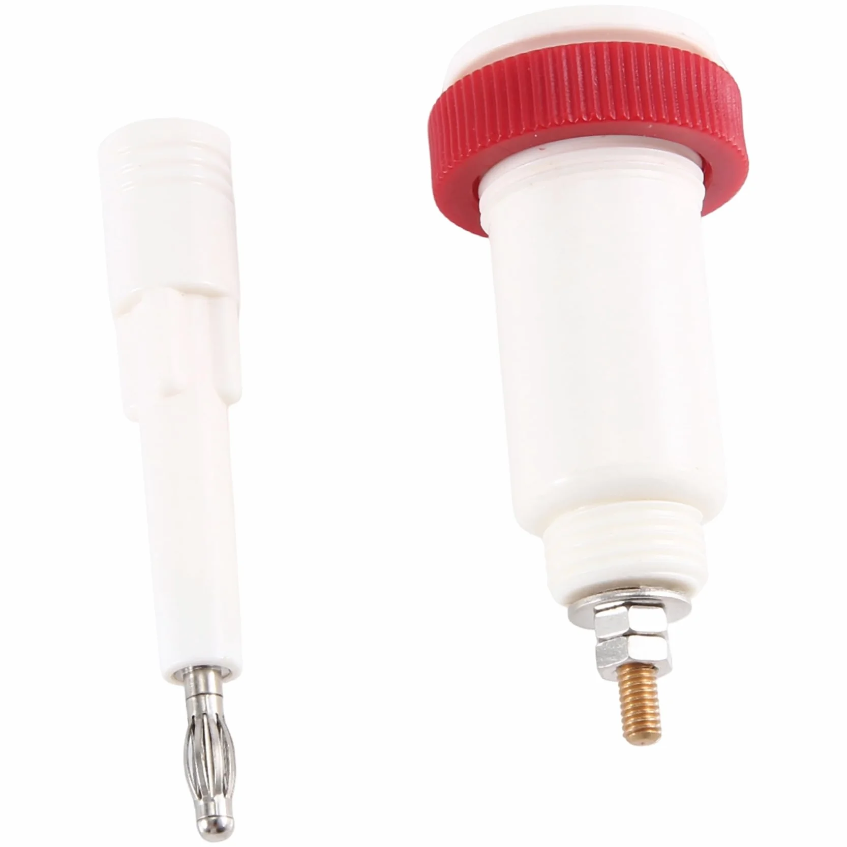 8 Pares Conectores Banana Cruzados de 4 mm 10Kv -30Kv Conector de Alto Voltaje Enchufe y Enchufe Instrumento de Prueba de Fuente de AlimentacióN