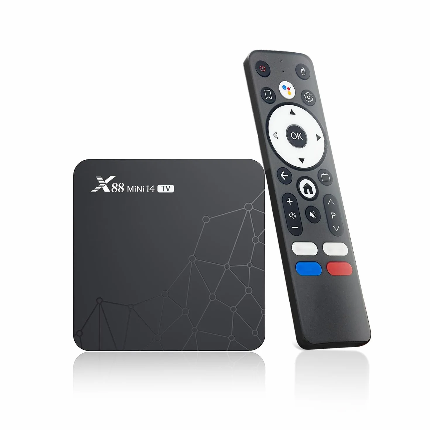 ADDCOLOR Android 14.0 TV Box 2GB 16GB RK3518 Quad-Core Cortex-A53 64bit Dual-Band WiFi Bluetooth 5.0 HDMI 2.0 4K