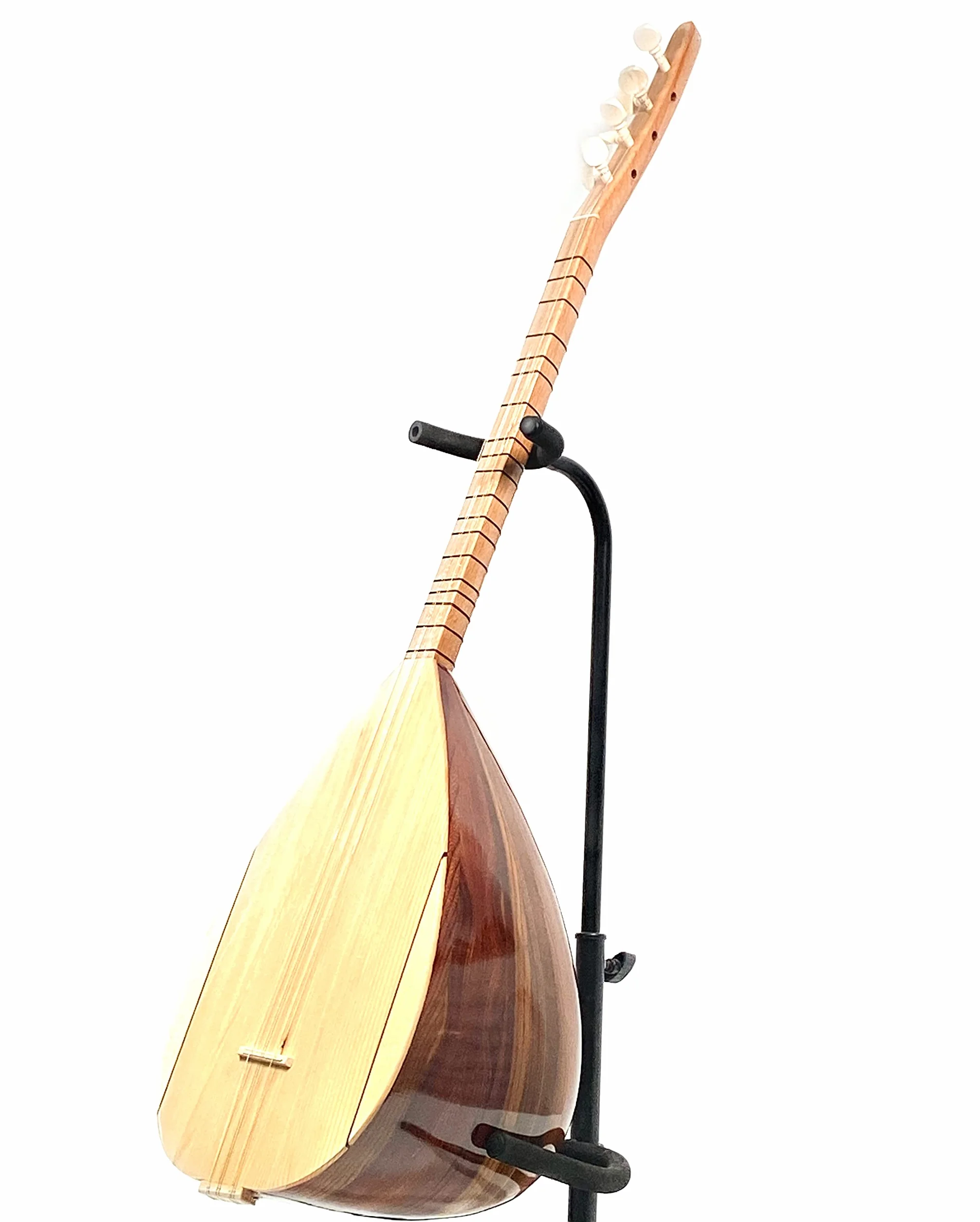 Melody Saz Baglama con funda y pastilla - 7 cuerdas - laúd - 115 x 20 x 18 cm - marrón - acero aleado - caoba - 3 kg