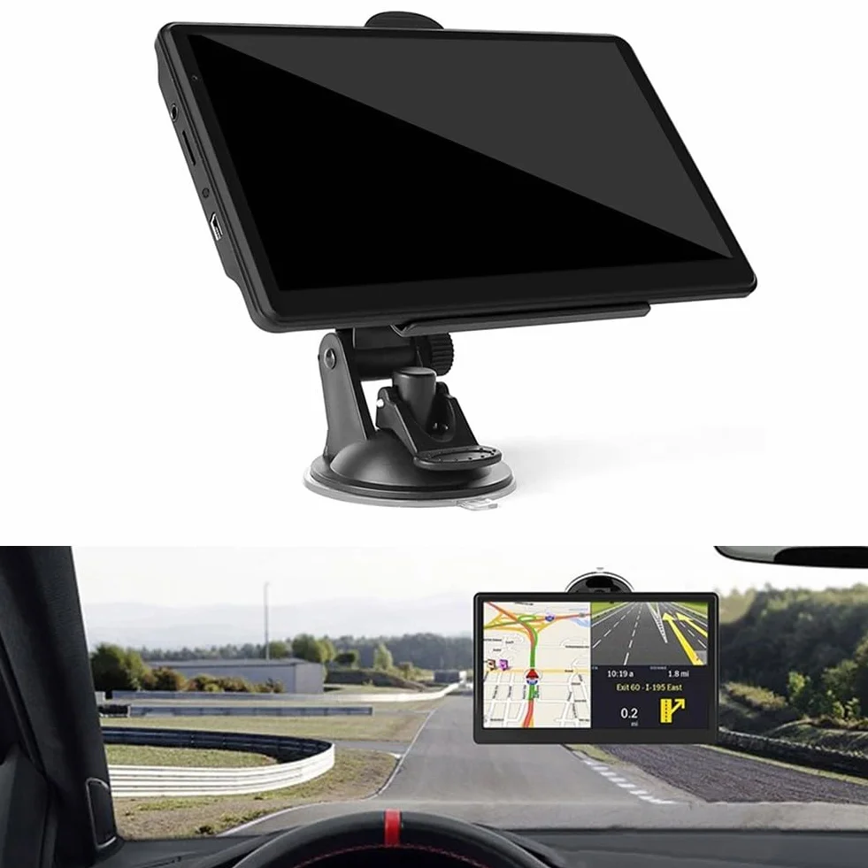 Navegador GPS 7 pulgadas para coches camiones mapas Europa Reino Unido actualizaciones de por vida