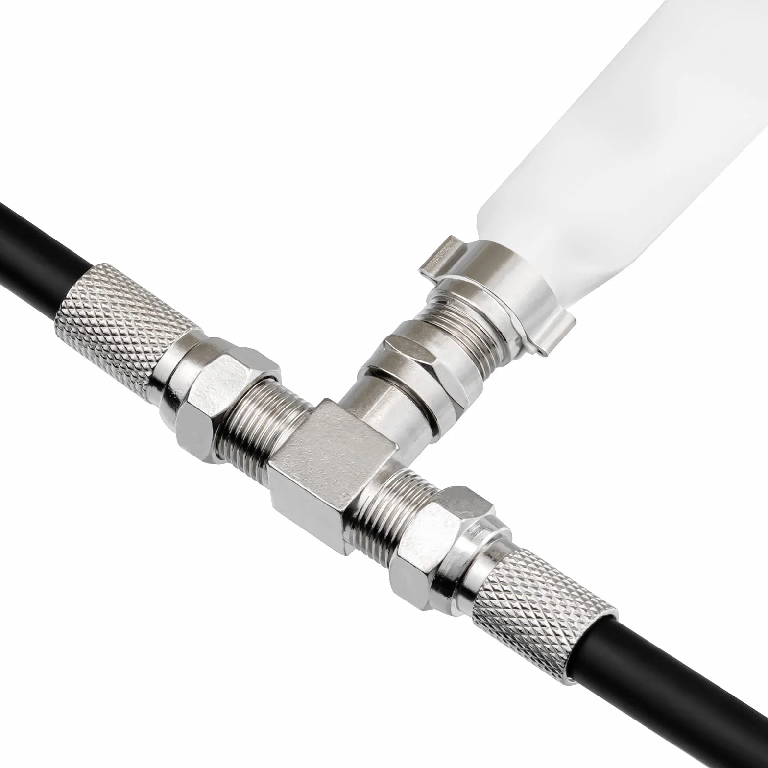 HB-DIGITAL Divisor de TV Sat-BK, distribuidor de cable en T, 2 vías, 2 vías, 5-2400 MHz, digital y analógico, satélite DVB-S2, FM FM, televisión por cable, DVB-C, adaptador de antena, 2 conectores F