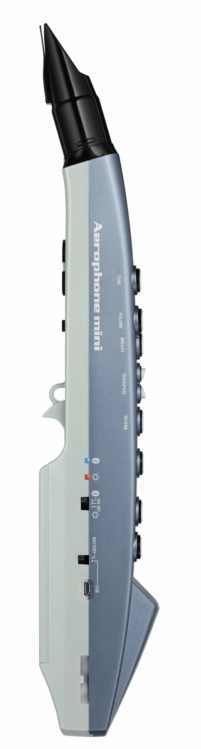 Roland AE-01 Aerophone mini | Instrumento de viento digital compacto | Fácil de aprender | 6 fantásticos sonidos incorporados | Altavoz integrado | Conectividad con auriculares