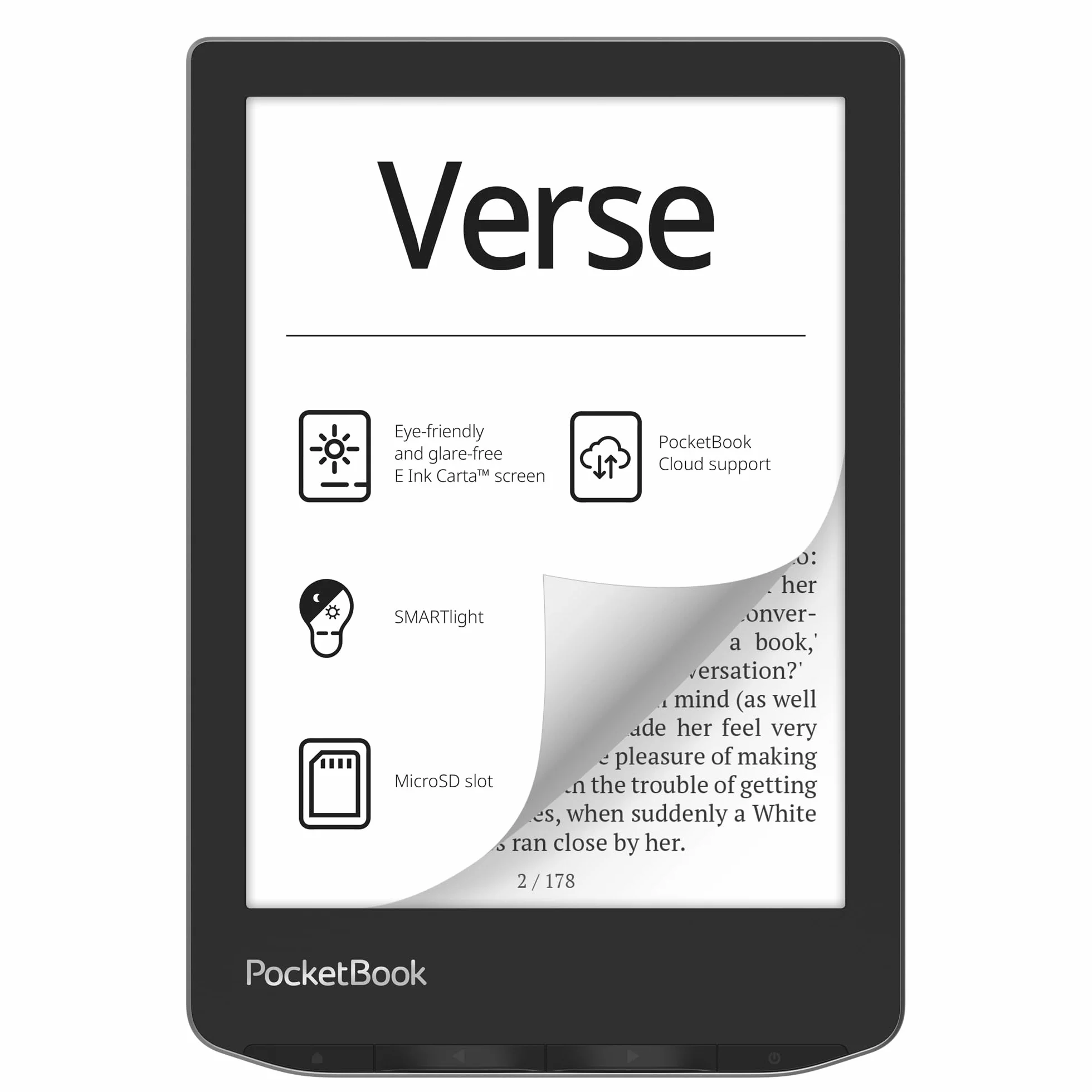 PocketBook Verse Libro Electrónico 6" 8GB Gris Niebla