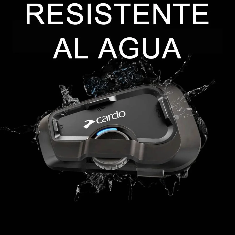 Cardo FREECOM 2X Bluetooth Intercomunicador 2 Vías para Motocicleta Negro