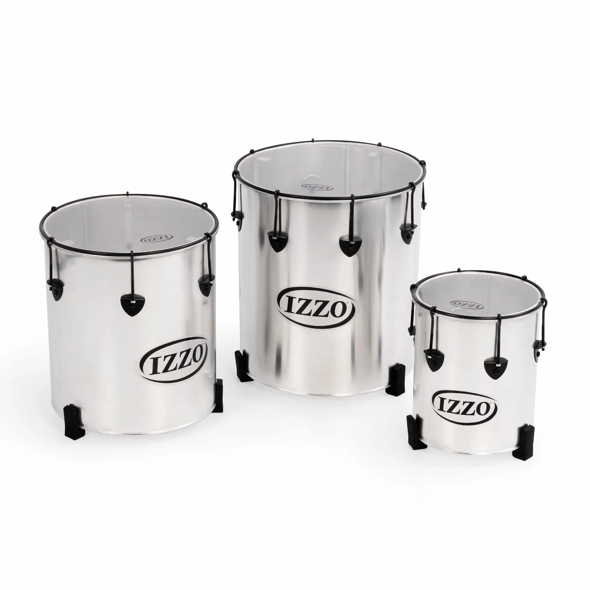 Percussion Plus pp780 Samba drums en plata mate acabado (Set de 3)