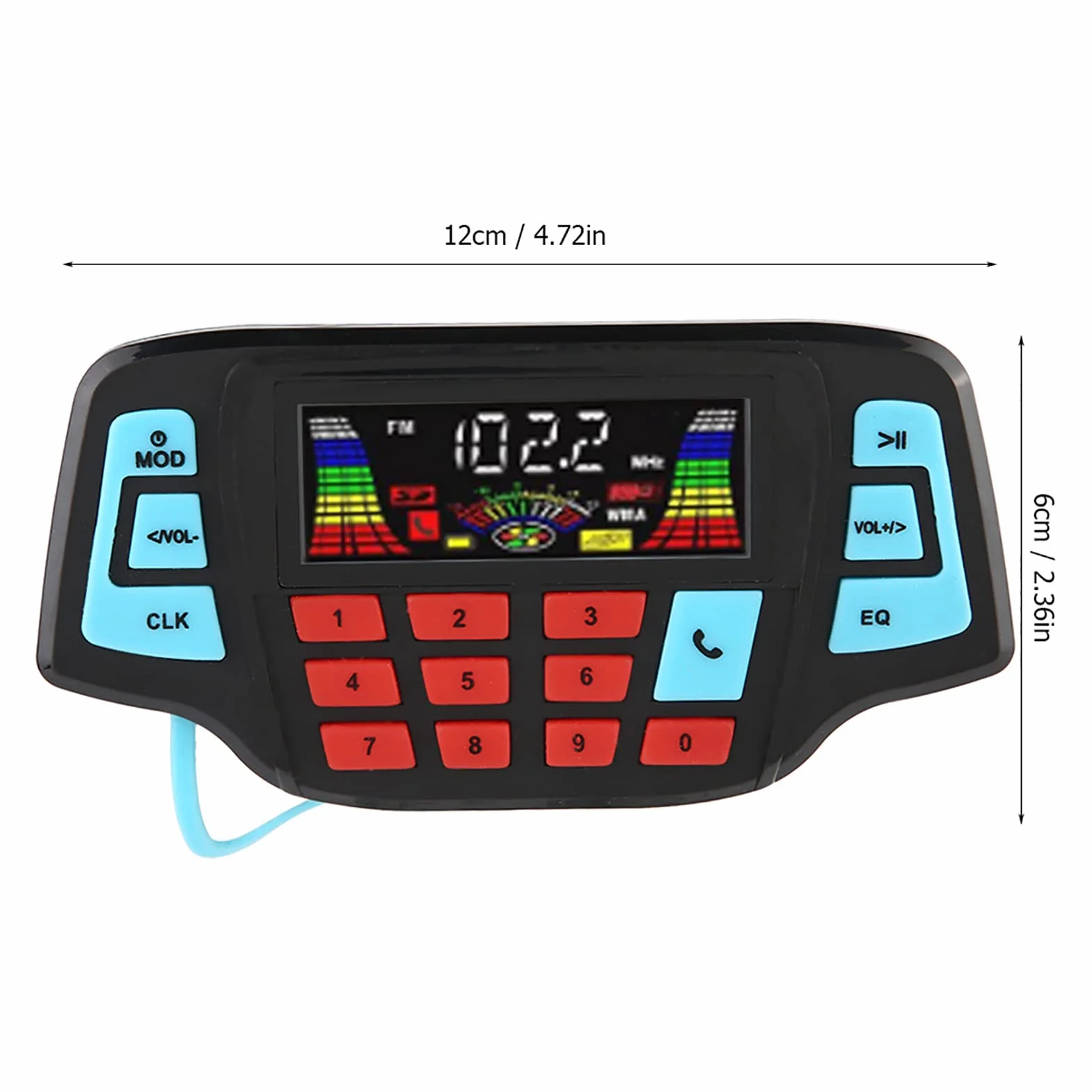 Altavoz Estéreo Impermeable Bluetooth para Motocicleta, Reproductor MP3 con USB