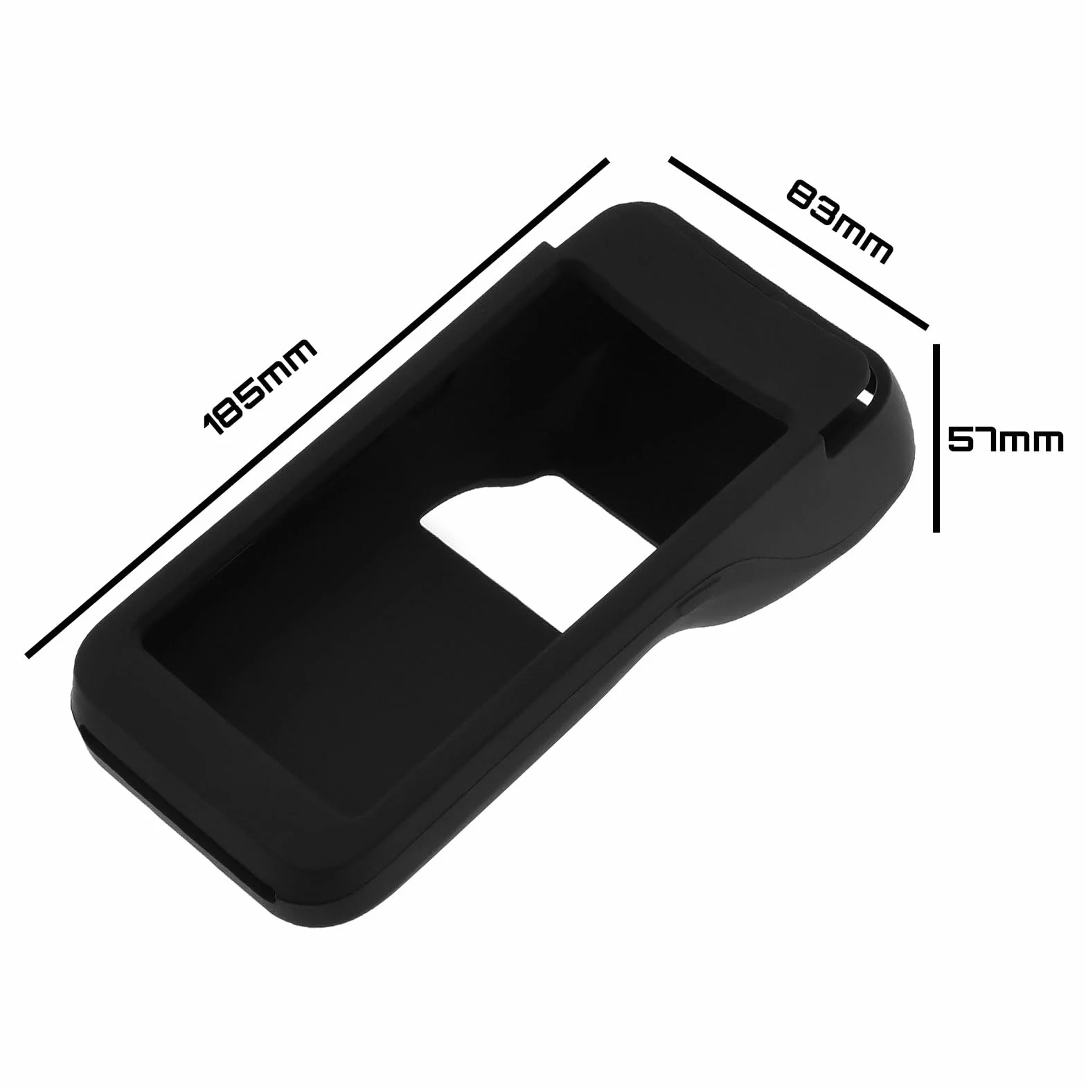 Funda de Silicona Resistente al Agua Compatible con Pax A920 Pro Negro