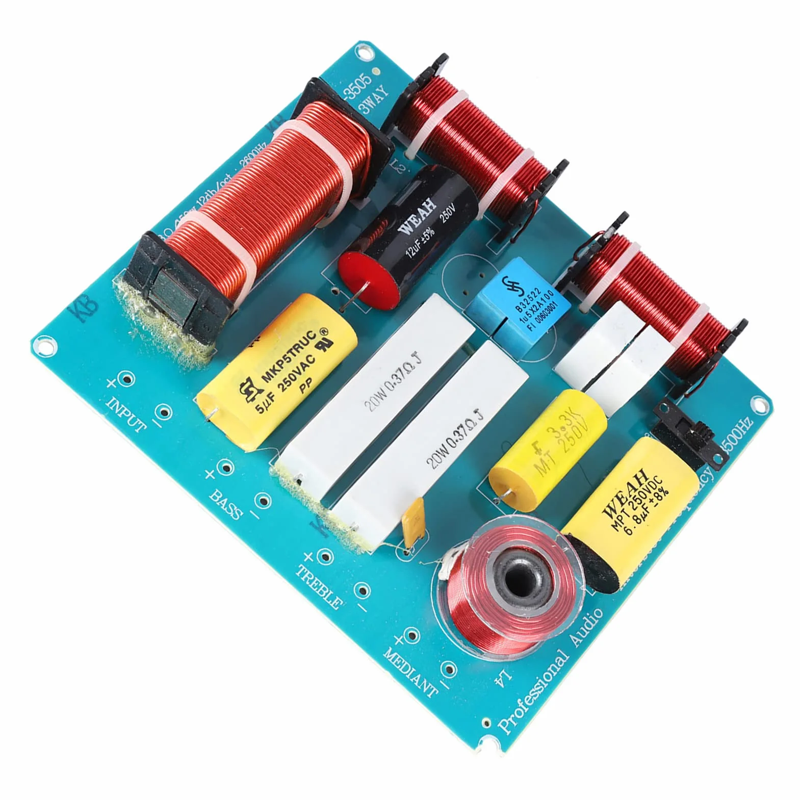 Divisor de frecuencia audio 3 vías 300 W filtro cruzado para altavoces KTV escenario