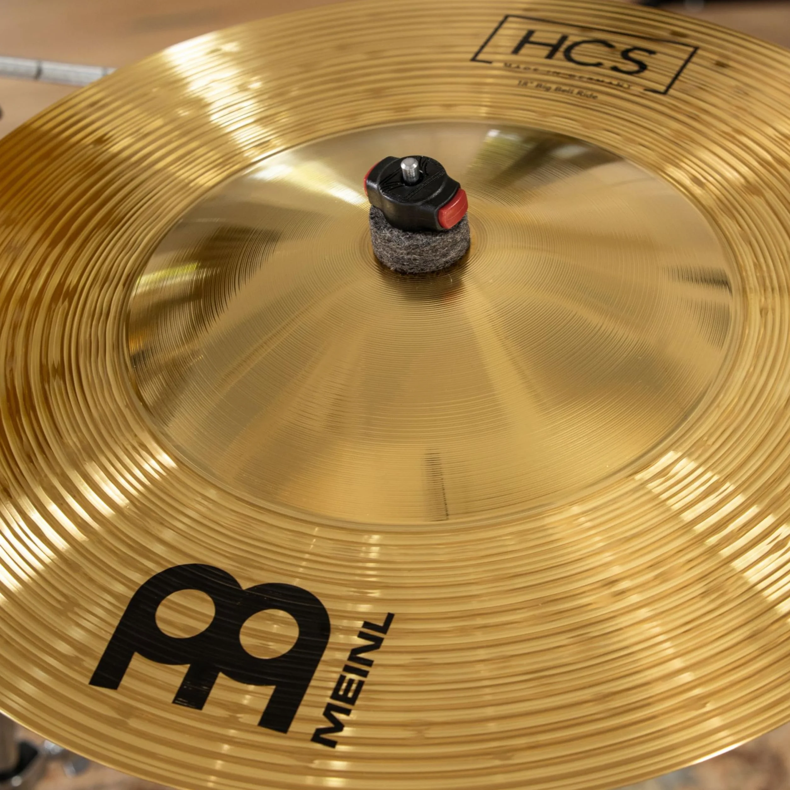 Meinl Cymbals HCS Plato Big Bell Ride de 18 pulgadas (45,72cm) Platillos de Batería – Acabado Tradicional, Latón (HCS18BBR)