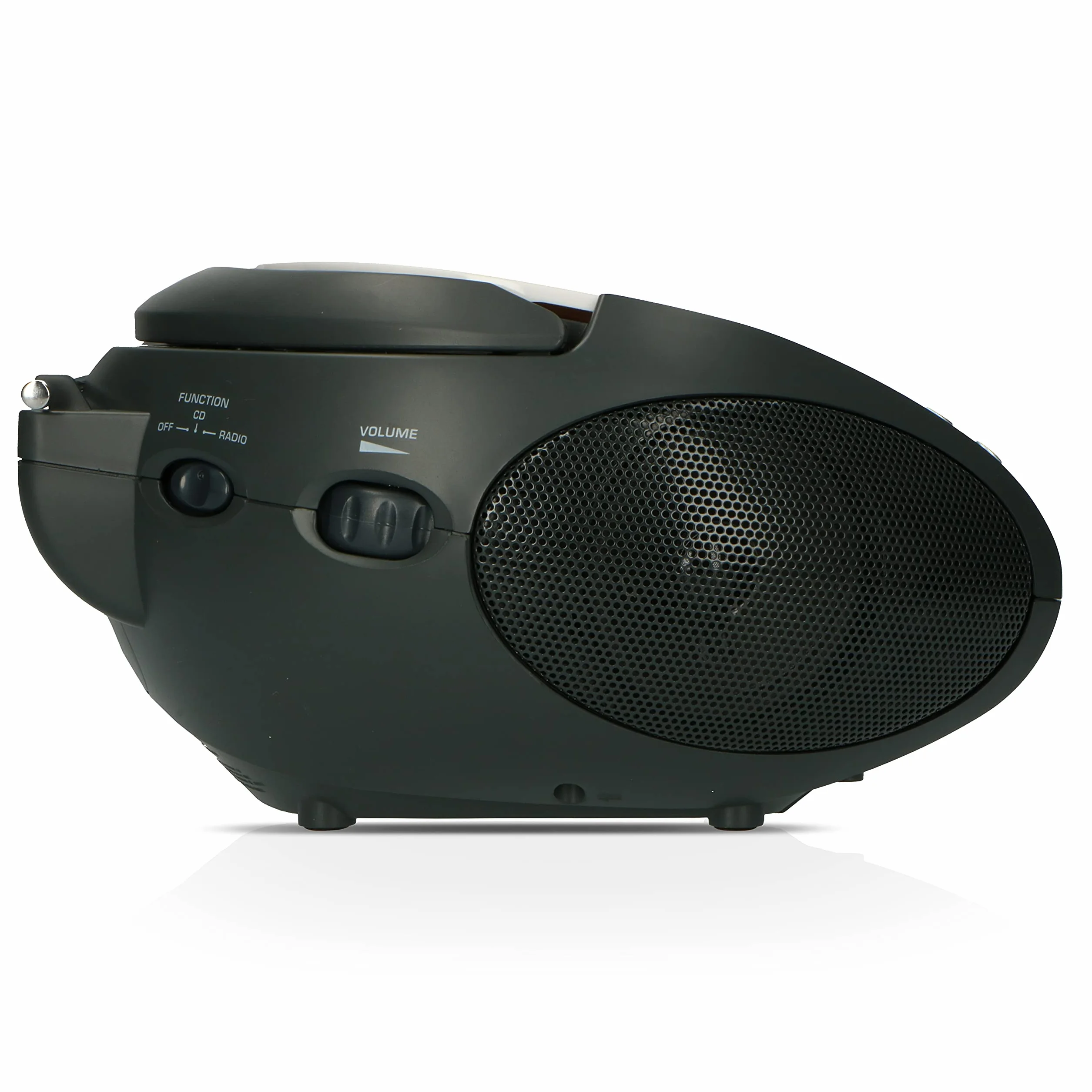 Lenco SCD-24 SCD24 - Reproductor de CD para niños - Radio CD - Sistema estéreo - Boombox - Sintonizador de radio FM - Memoria de pista - 2 x 1,5 W RMS de alimentación - Funciona con red y pilas - Blanco
