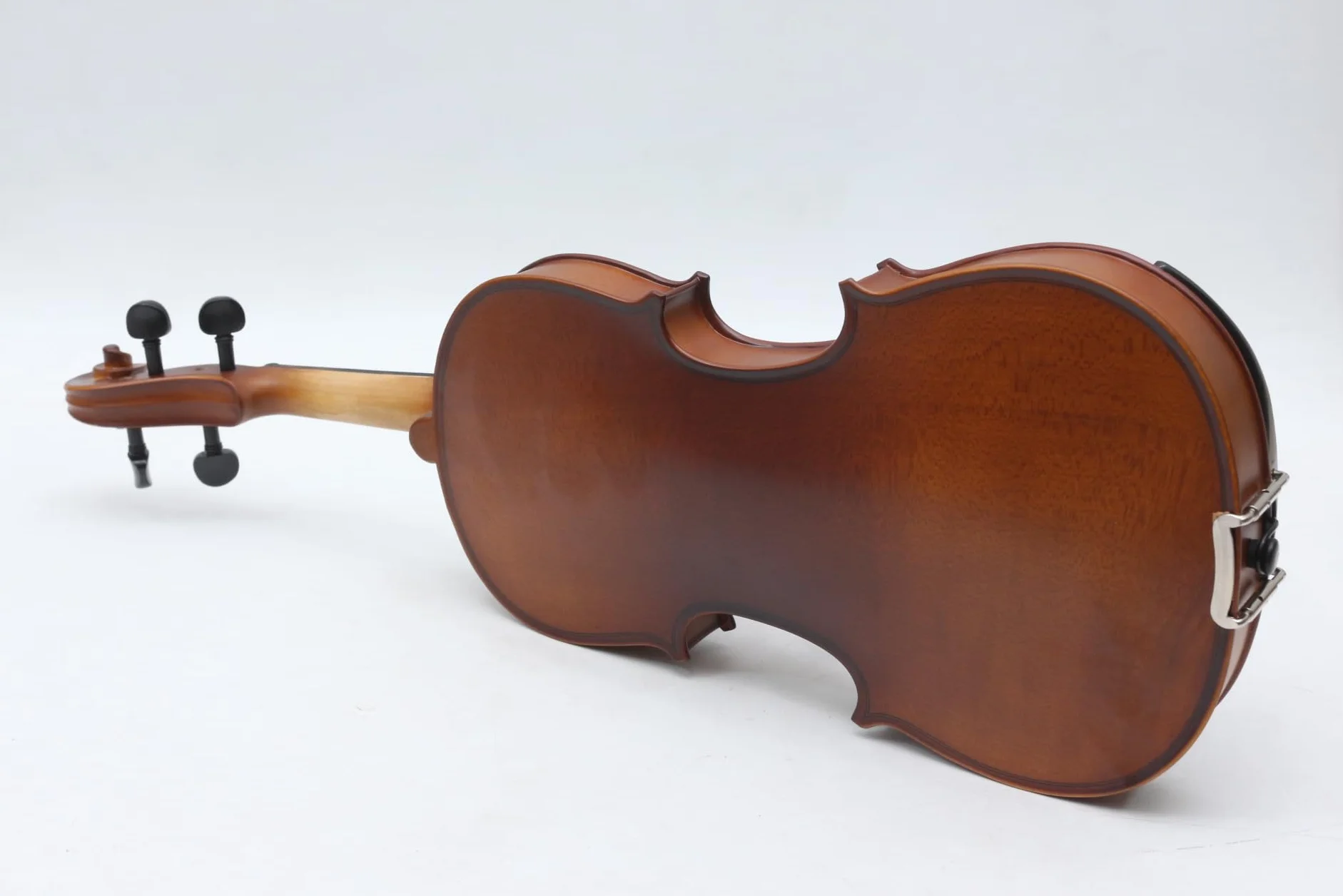 Generic - Viola negra de 16 pulgadas (16 pulgadas), color negro, madera de abeto, accesorios de ébano, con lazo para viola (café)