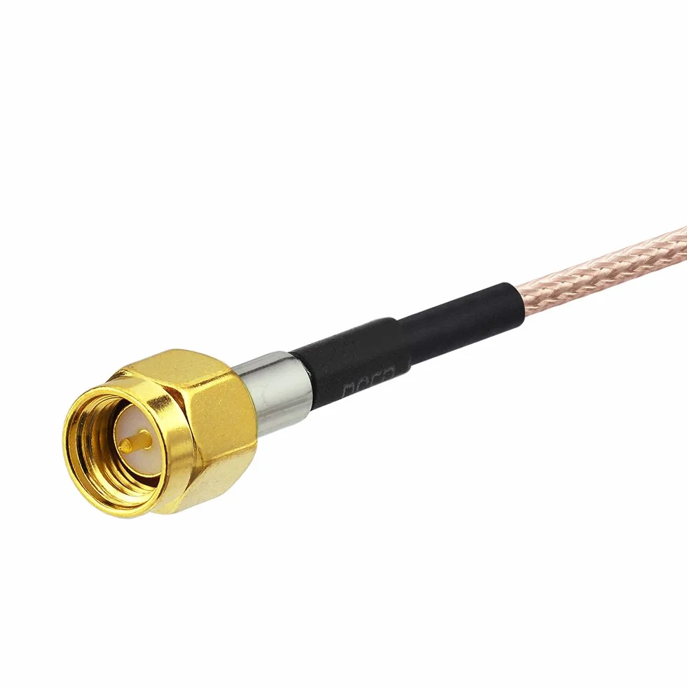 Eightwood SMA Cable Dab + WLAN Antena SMA Extensión Hembra a SMA Pigtail RG178 Cable Macho 15cm 6 Pulgadas 2 pzas para RC FPV Multicopter TX RX Router inalámbrico Bluetooth WiFi Red