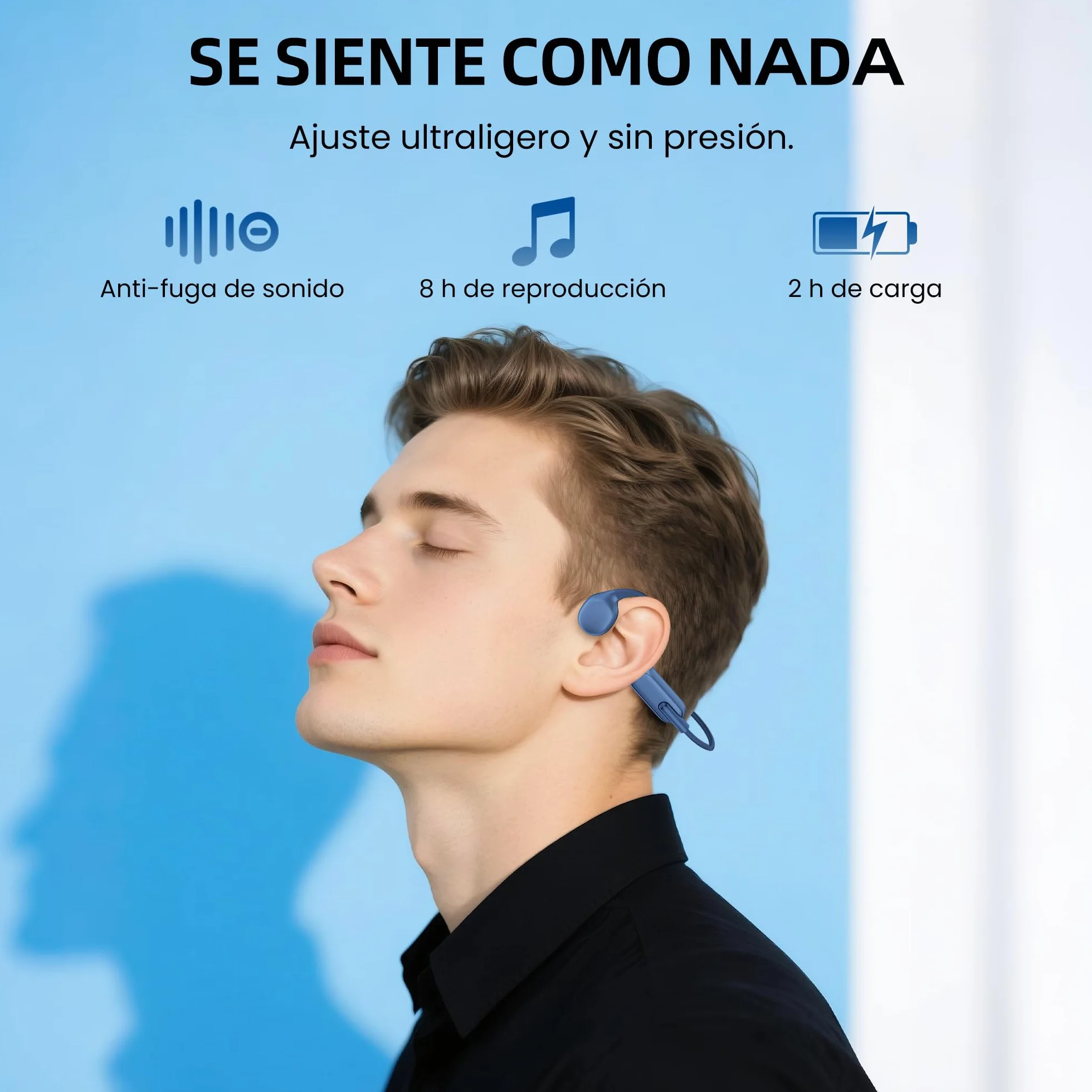 HIFI WALKER Auriculares Conducción Ósea MP3 32GB IPX8 Bluetooth 5.3 Deportivos Natación