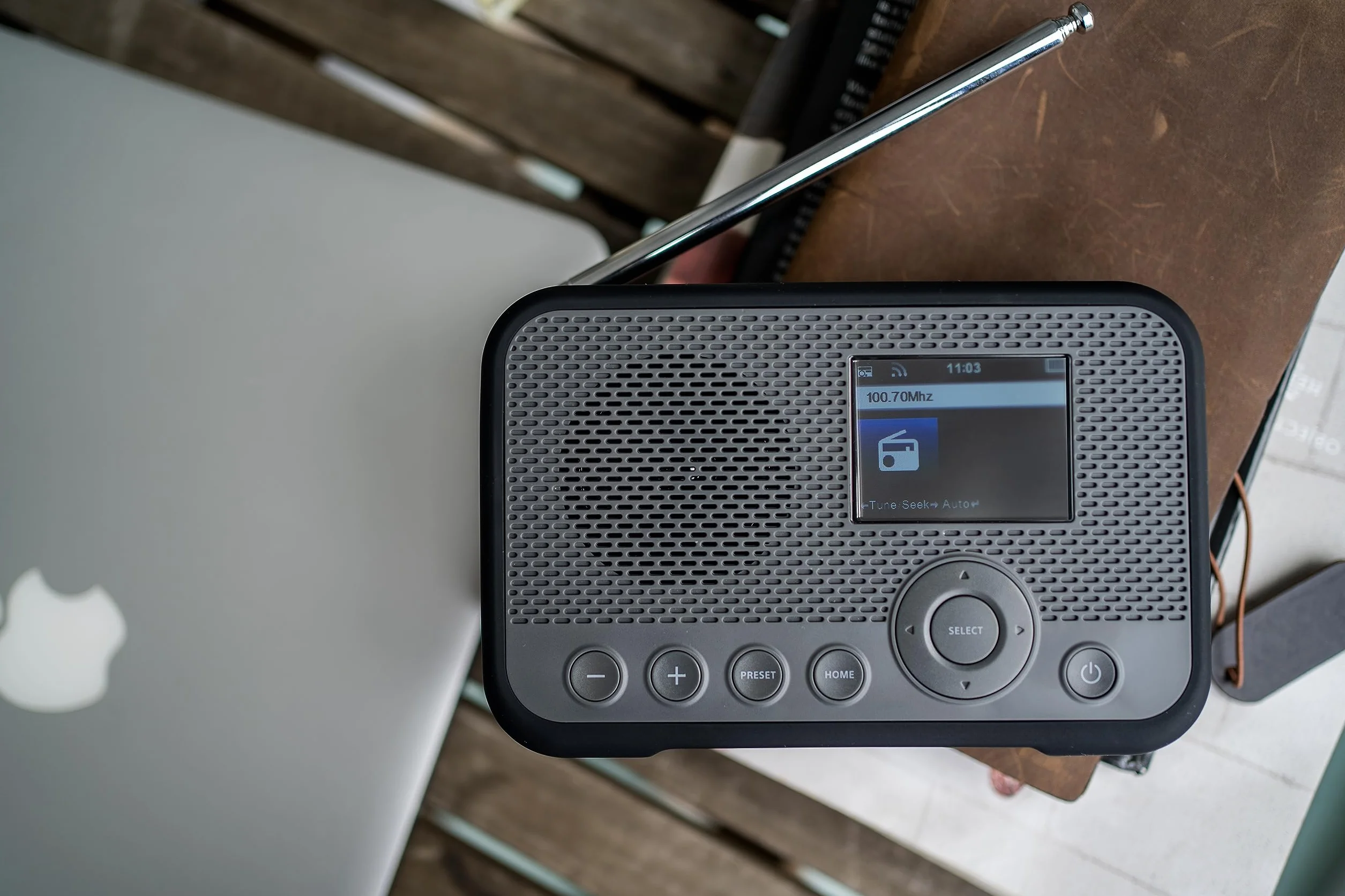 Sangean WFR-39 Radio por Internet con Dab+, FM, WiFi Gris-Negro