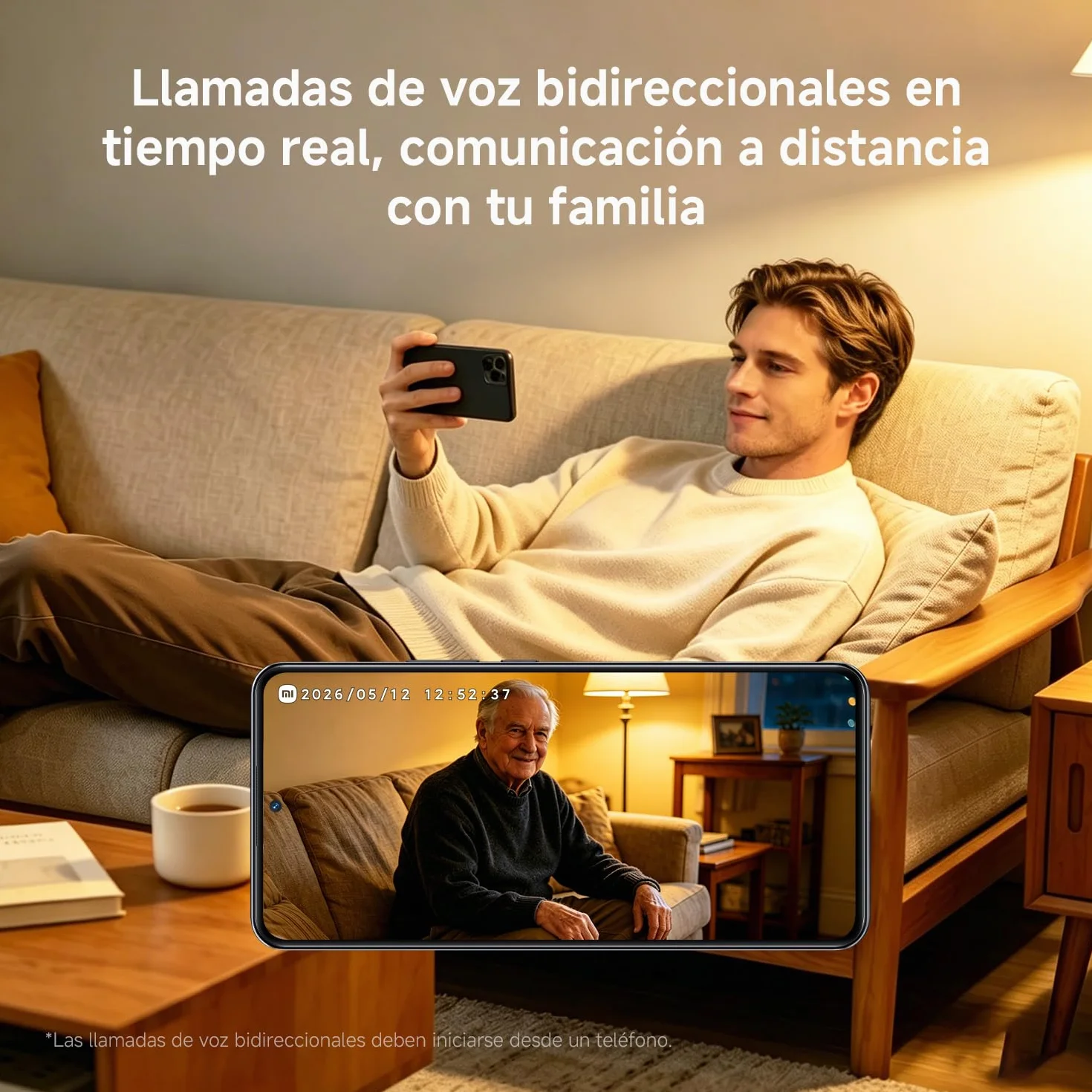 Xiaomi C301 Cámara Vigilancia WiFi Interior 2K 3MP 360° Panorama Detección Personas Audio Bidireccional
