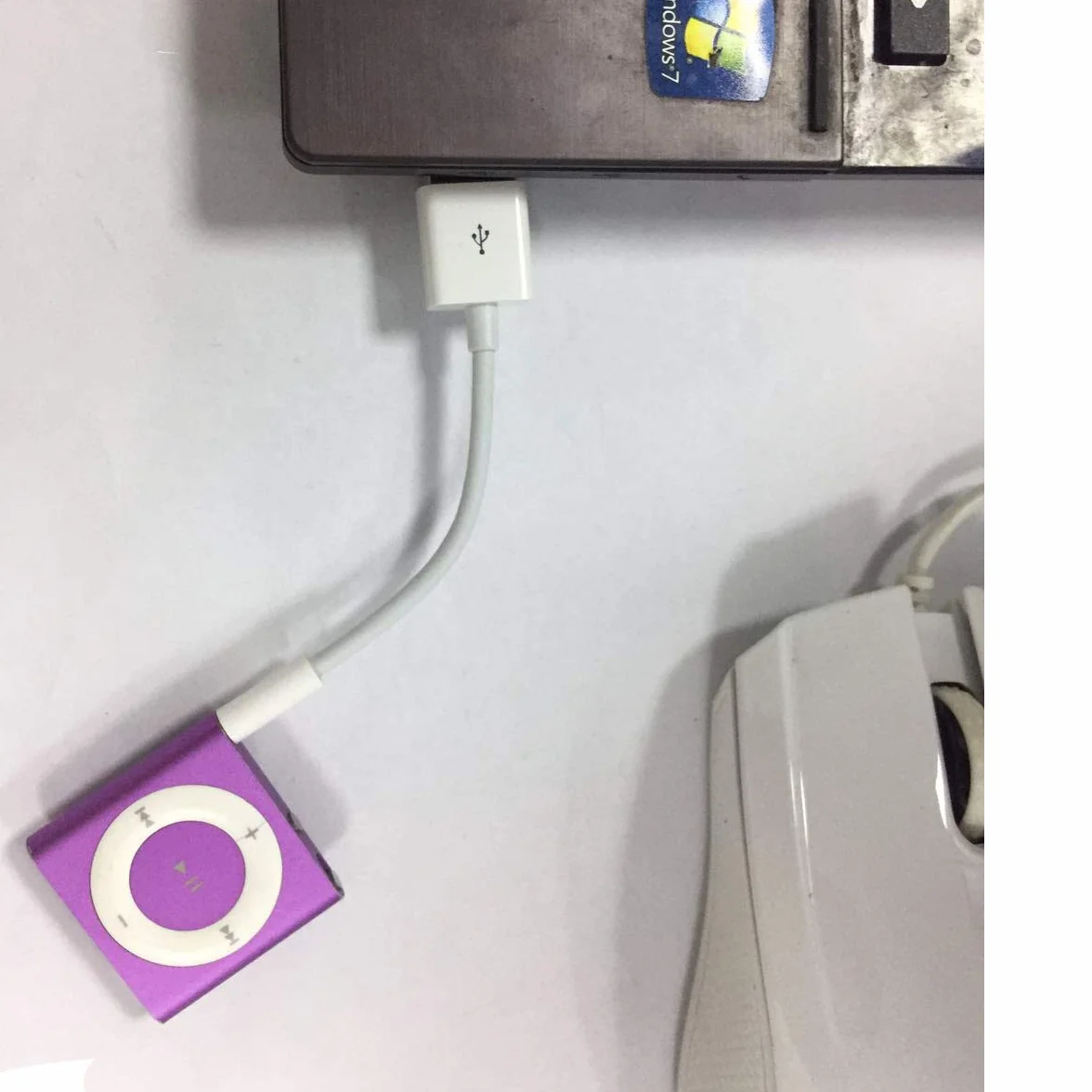 Cable de carga para iPod Shuffle Cable USB de sincronización de datos 3,5 mm macho AUX macho a USB Cable adaptador para iPod Shuffle 3nd 4 5th 6th