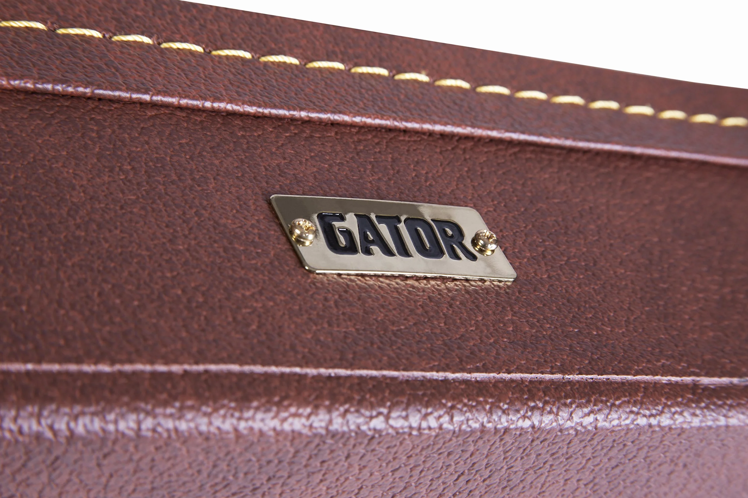 Gator Cases Estuche Deluxe de Madera para Guitarras Eléctricas Les Paul; Exterior Marrón (GW-LP-Brown)