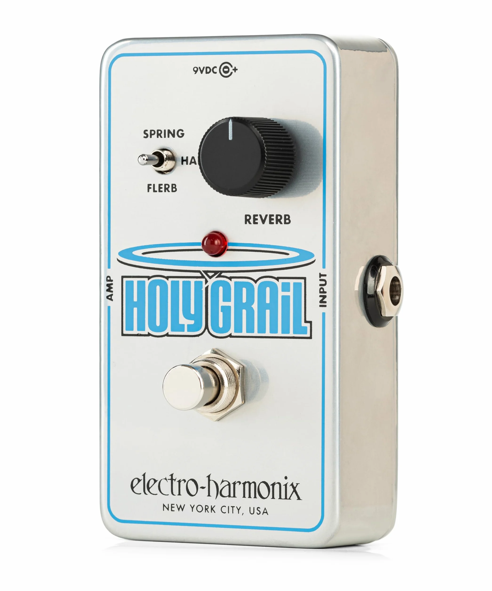 electro-harmonix Holy Grail - Pedal de efecto reverb para guitarra, color plateado