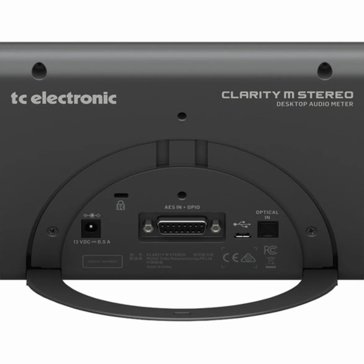 Medidor de audio estéreo TC Electronic CLARITY M STEREO con pantalla de alta resolución de 7" y conexión USB para medición enchufable