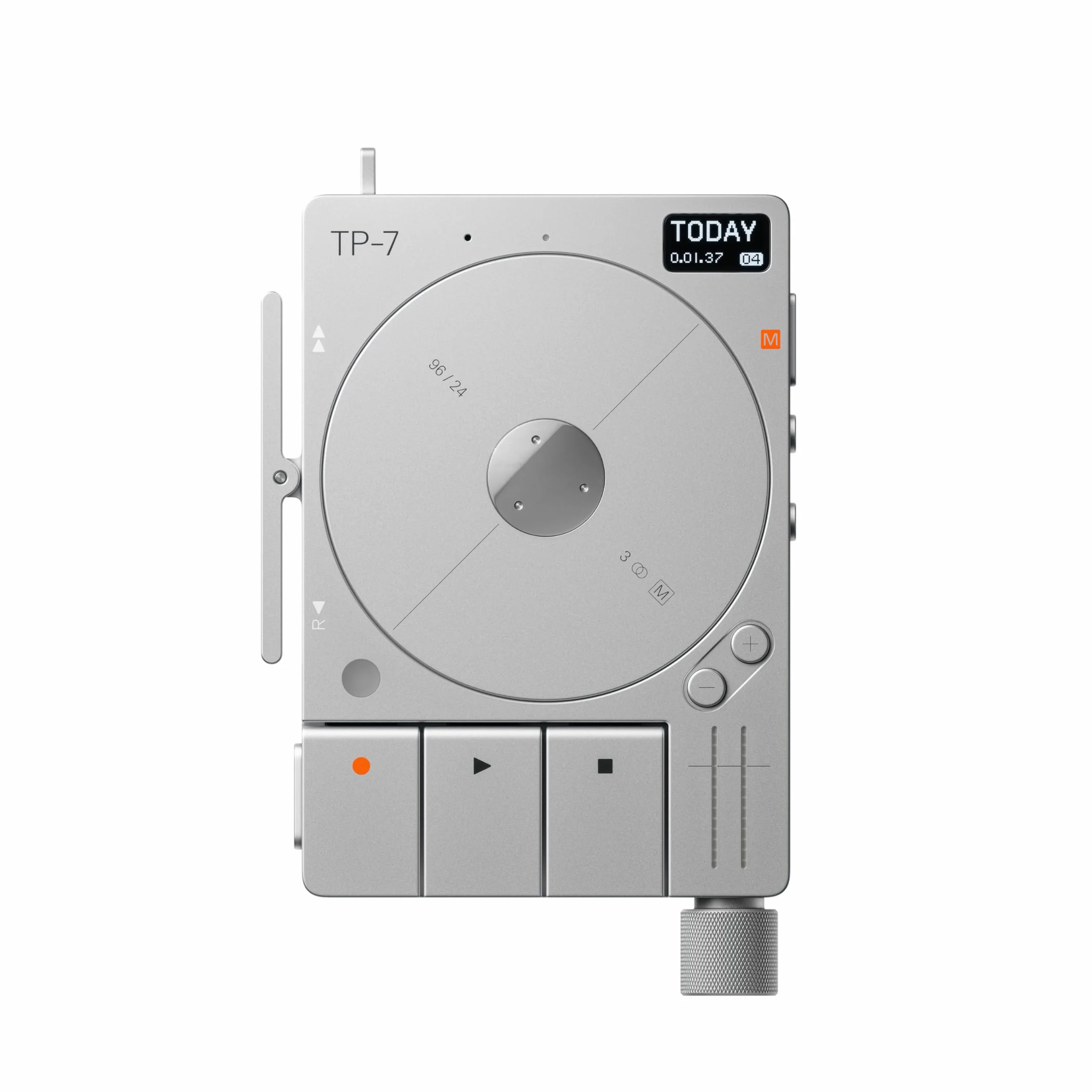 Teenage Engineering TP-7 (Dispositivo de grabación portátil, con Interfaz de Audio USB-C, Bluetooth, micrófono Interno, 128 GB de Espacio de Almacenamiento, 72 Horas de duración de la batería)