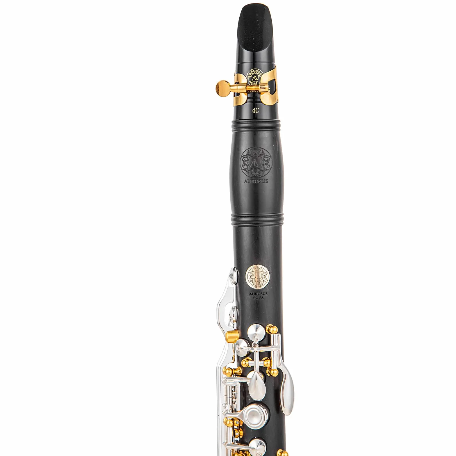 Mecanismo de meseta EG-S - Agujeros cubiertos, 17 teclas, 18 teclas, cuerpo de ébano chapado en plata, clarinetes para jugar al aire libre en invierno para jugadores con manos muy pequeñas