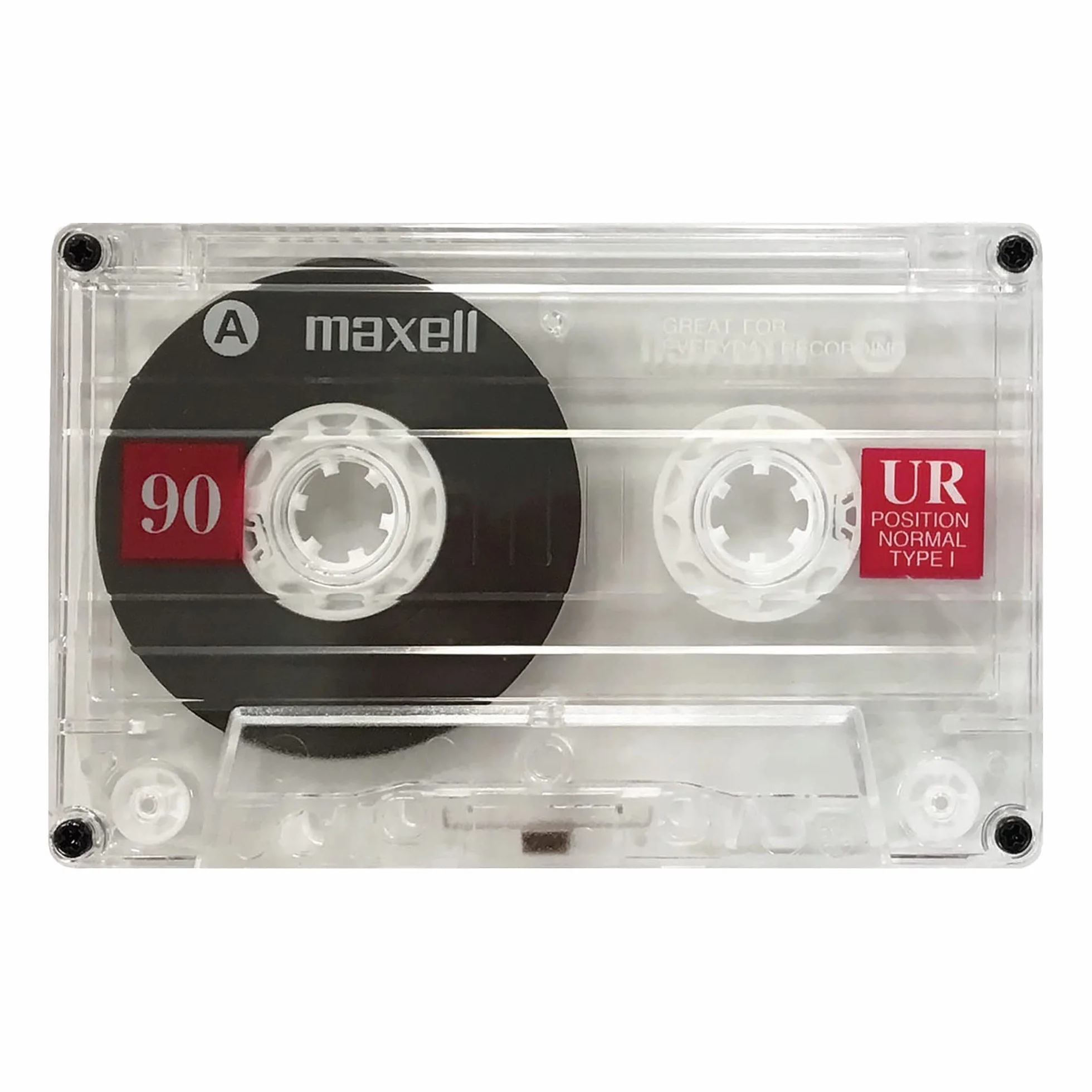 Maxell UR-90 5 casetes de audio 90 minutos sesgo normal fundas