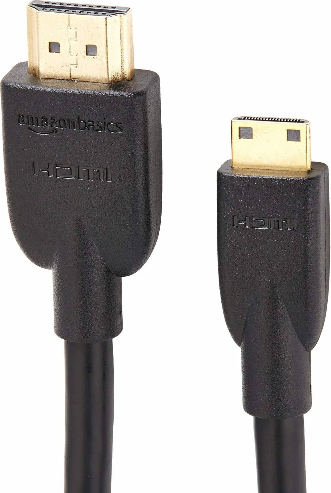 Amazon Basics Cable Mini HDMI de Alta Velocidad a HDMI 1.8 m Negro