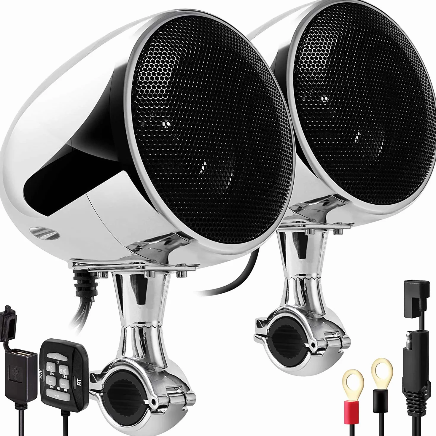 SPK350X 4 Cala Głośnik Motocyklowy Bluetooth Wodoodporny Stereo System Audio ATV UTV Quad