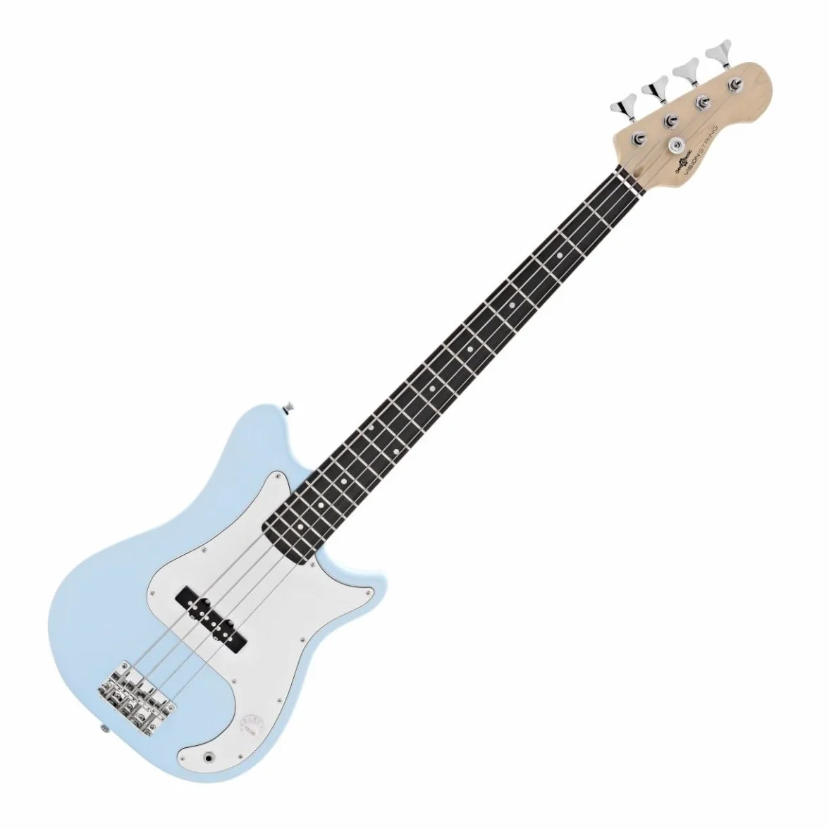 VISIONSTRING Guitarra Bajo Eléctrico Tamaño 3/4 para Principiantes Kids Bass Guitars Kit con Amp Azul
