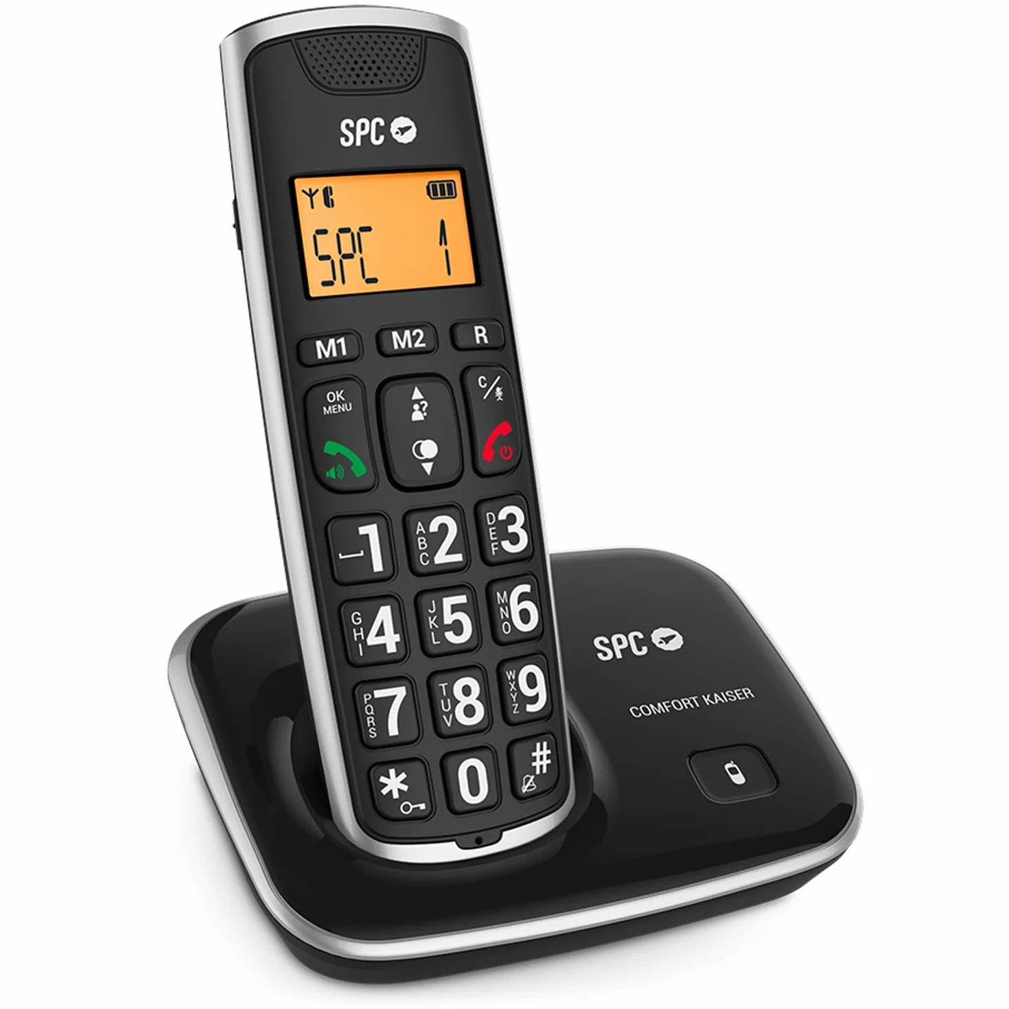 SPC Comfort Kaiser Teléfono Fijo Inalámbrico para Mayores Teclas XL Sonido Amplificado Manos Libres