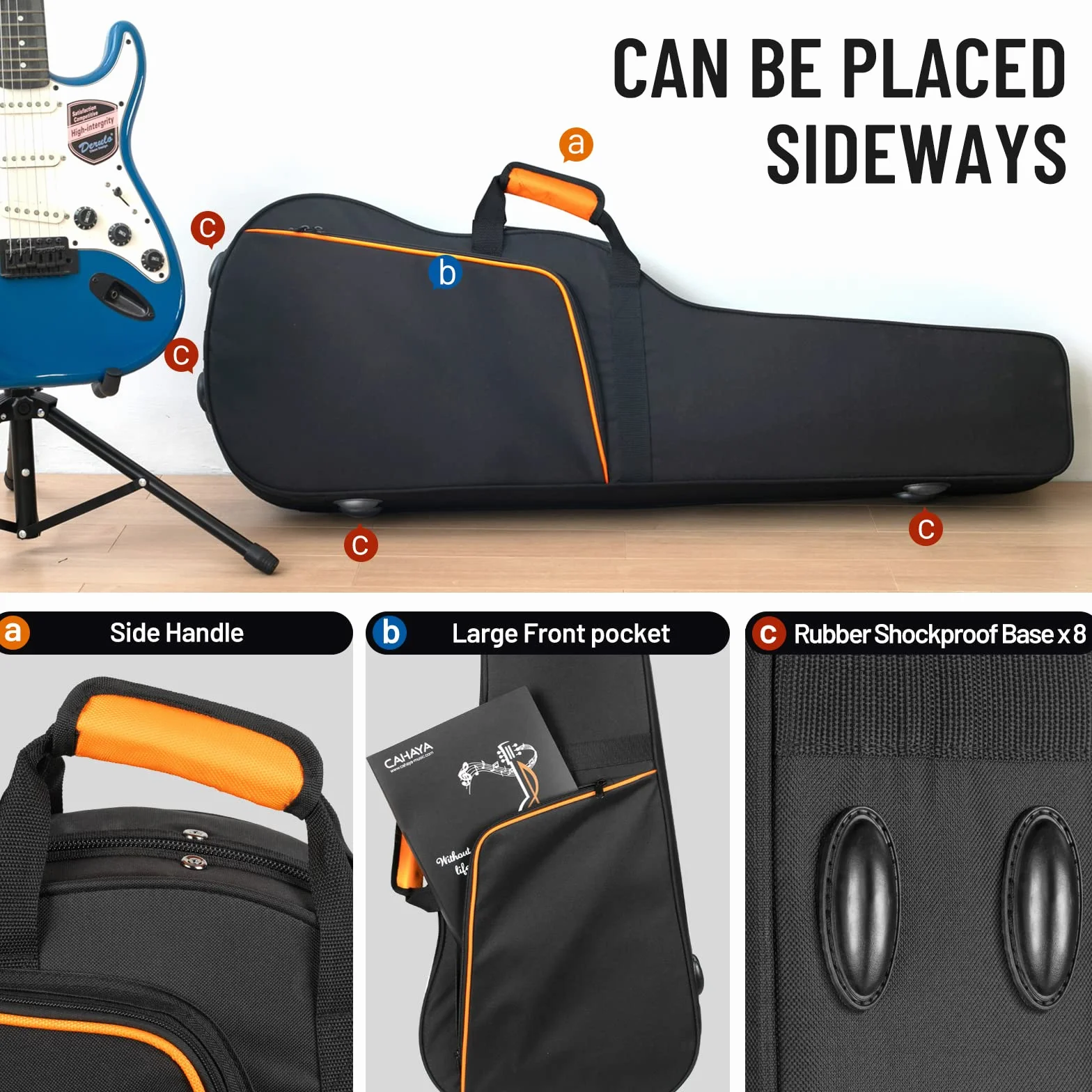 CAHAYA Estuche Rígido Gig Bag 39 Pulgadas Acolchado Blando, CY0300