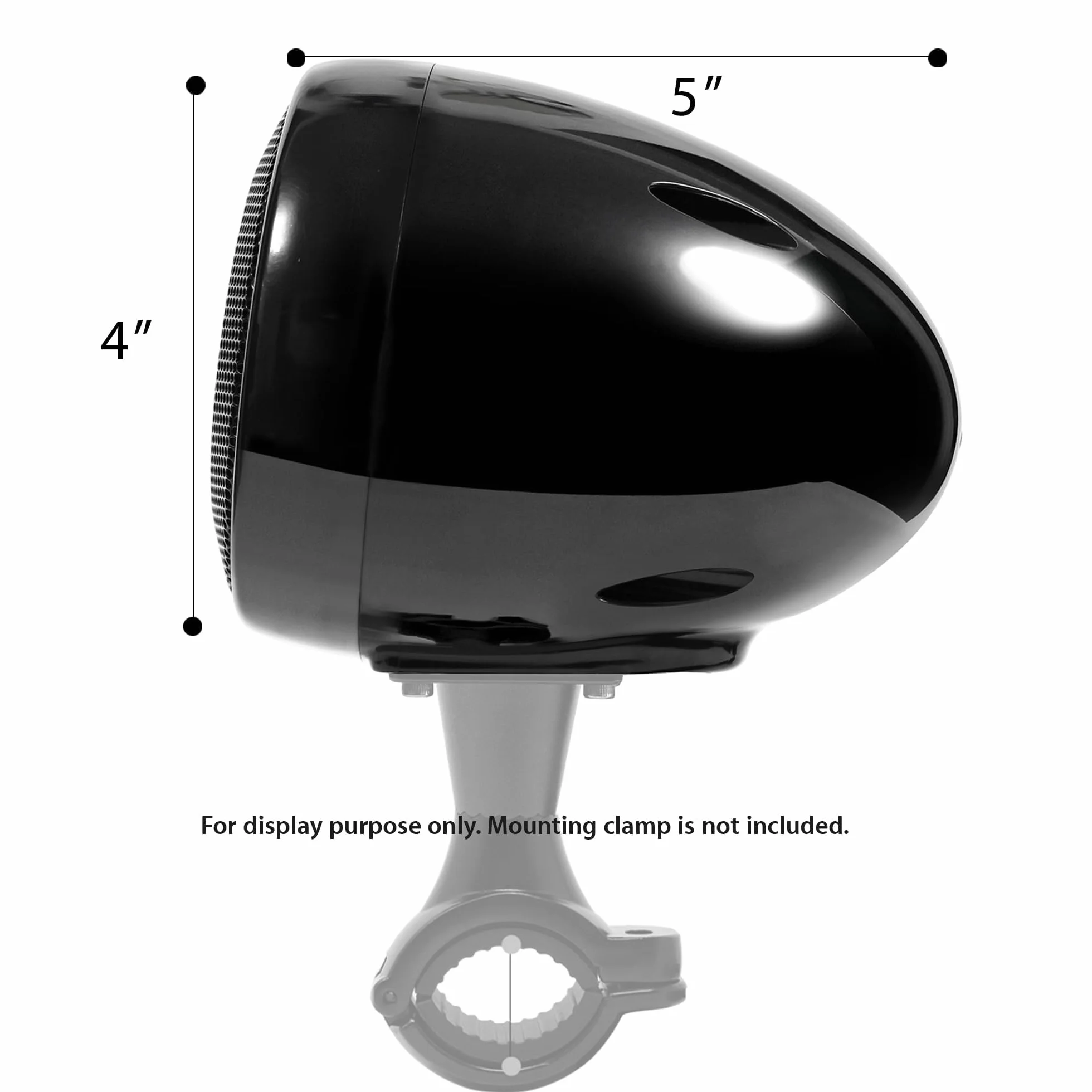 Altavoz pasivo de Rango Completo de 15 W con Enchufe RCA estándar, Piezas de Repuesto del Sistema de Audio M1000, M600, MX150H, SPK350 para Motocicletas, ATV, UTV, Barco (Negro,Red)