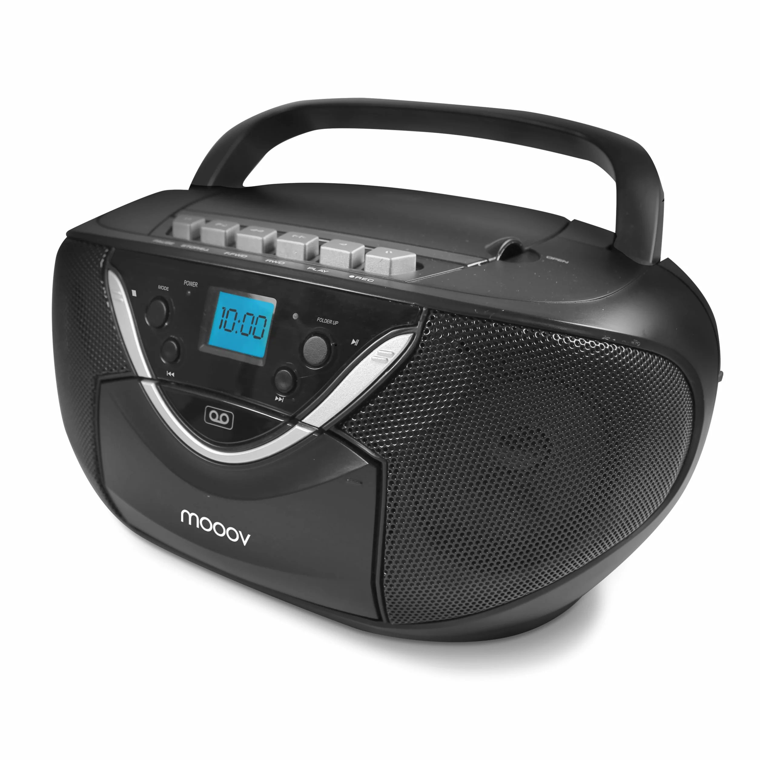 Metronic Radio CD MP3 Cassette con Auxiliar Negro