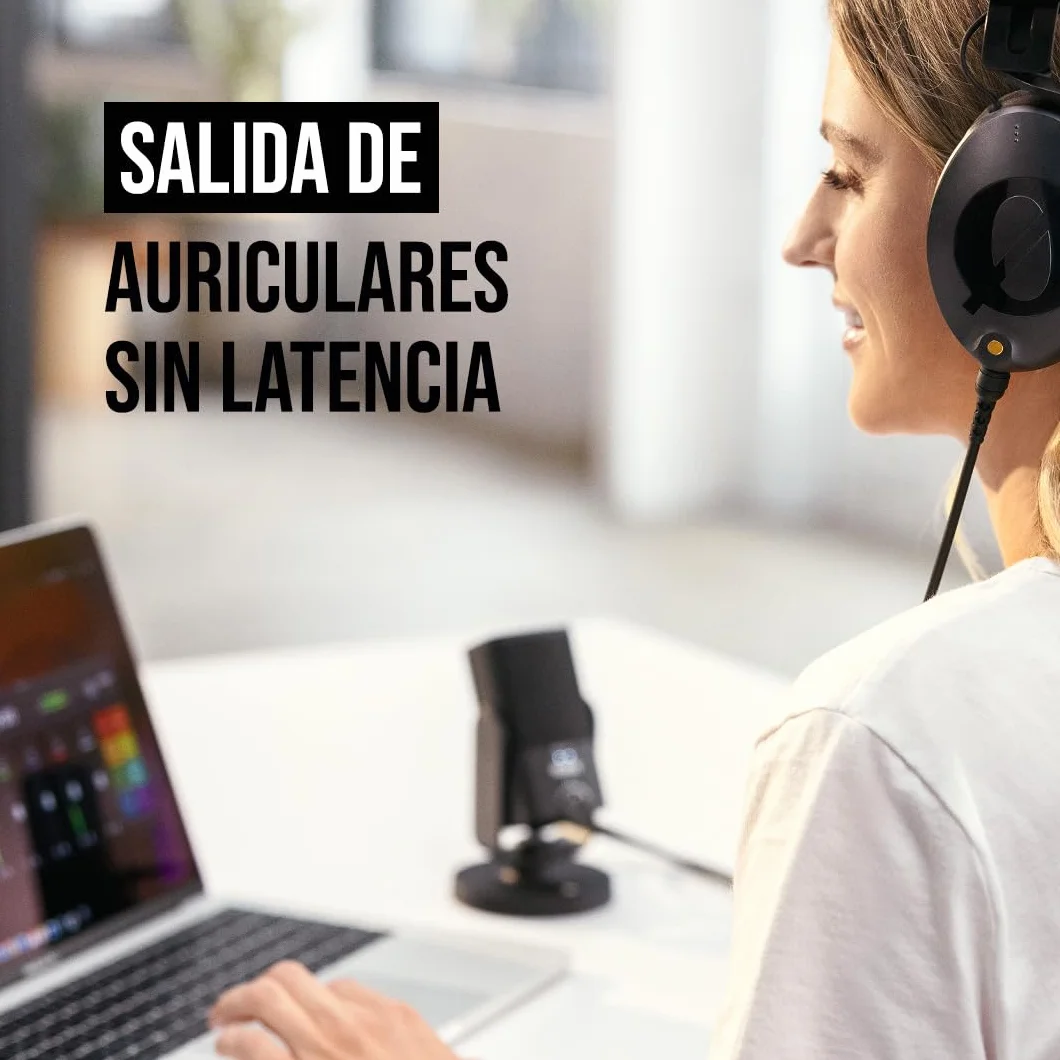 RØDE NT-USB - Micrófono, USB, 3.5 mm, negro