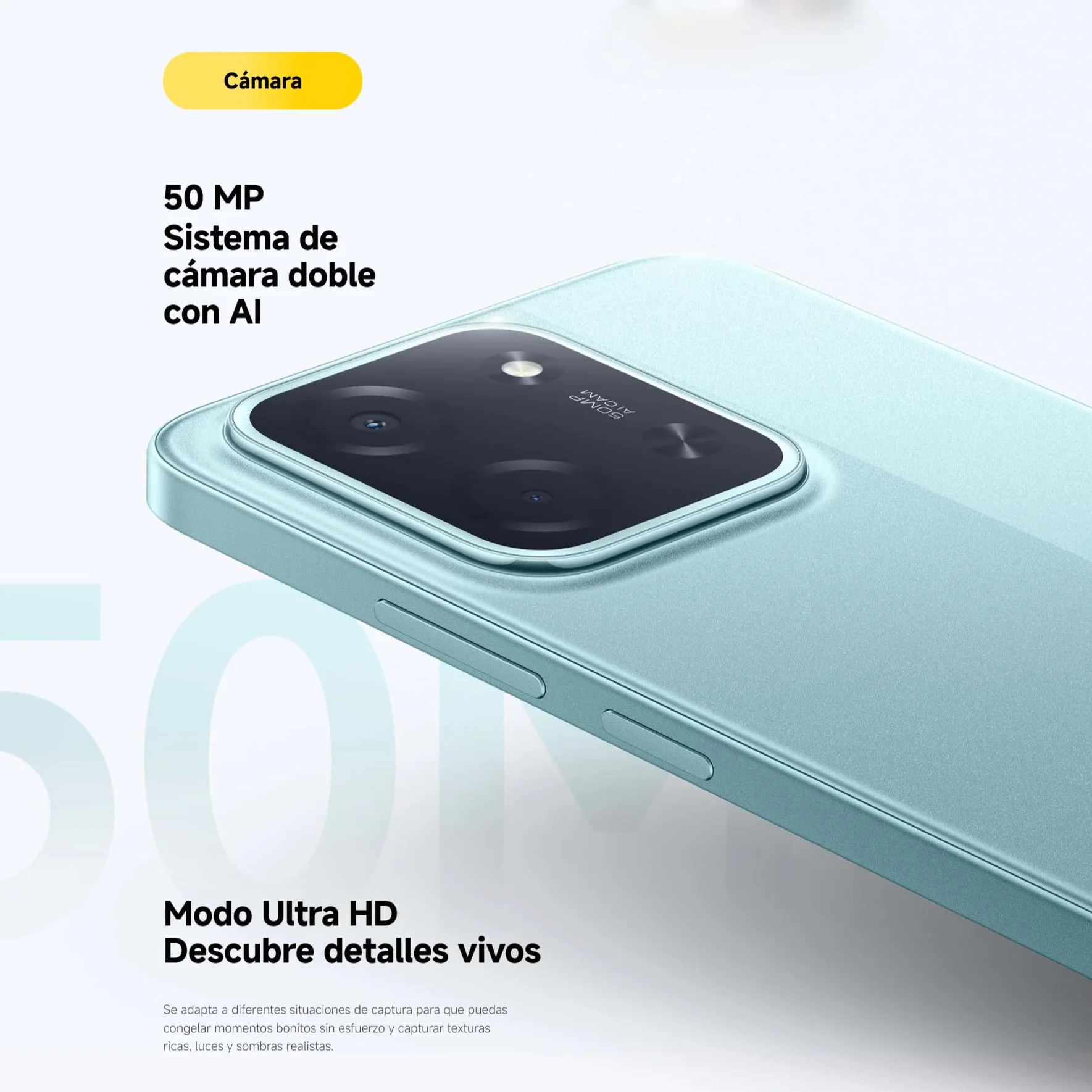 Xiaomi POCO C85 Smartphone 8+256GB Cámara Dual 50MP AI Pantalla 6,9" Octa-Core Carga Rápida 33W 6000mAh Verde