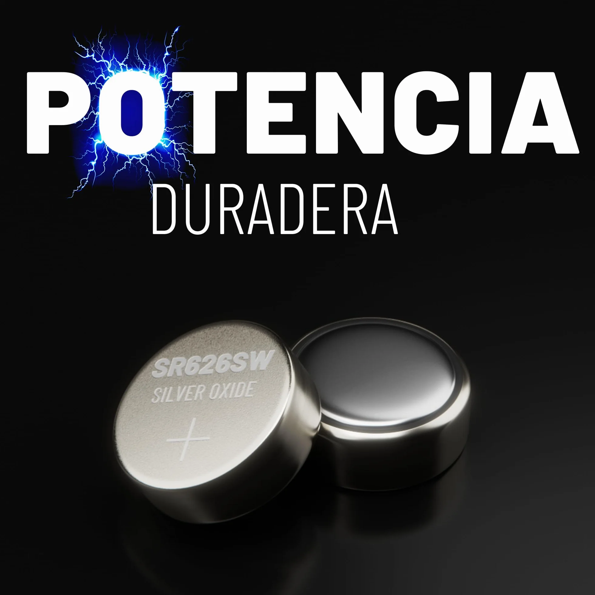 ABSINA 10x Pila SR626SW para Reloj 1,55V óxido de Plata - Pilas Reloj SR626SW a Prueba de Fugas y de Larga duración - 377 / SR66 / SR626 / 626 / AG4 - Pila 377A