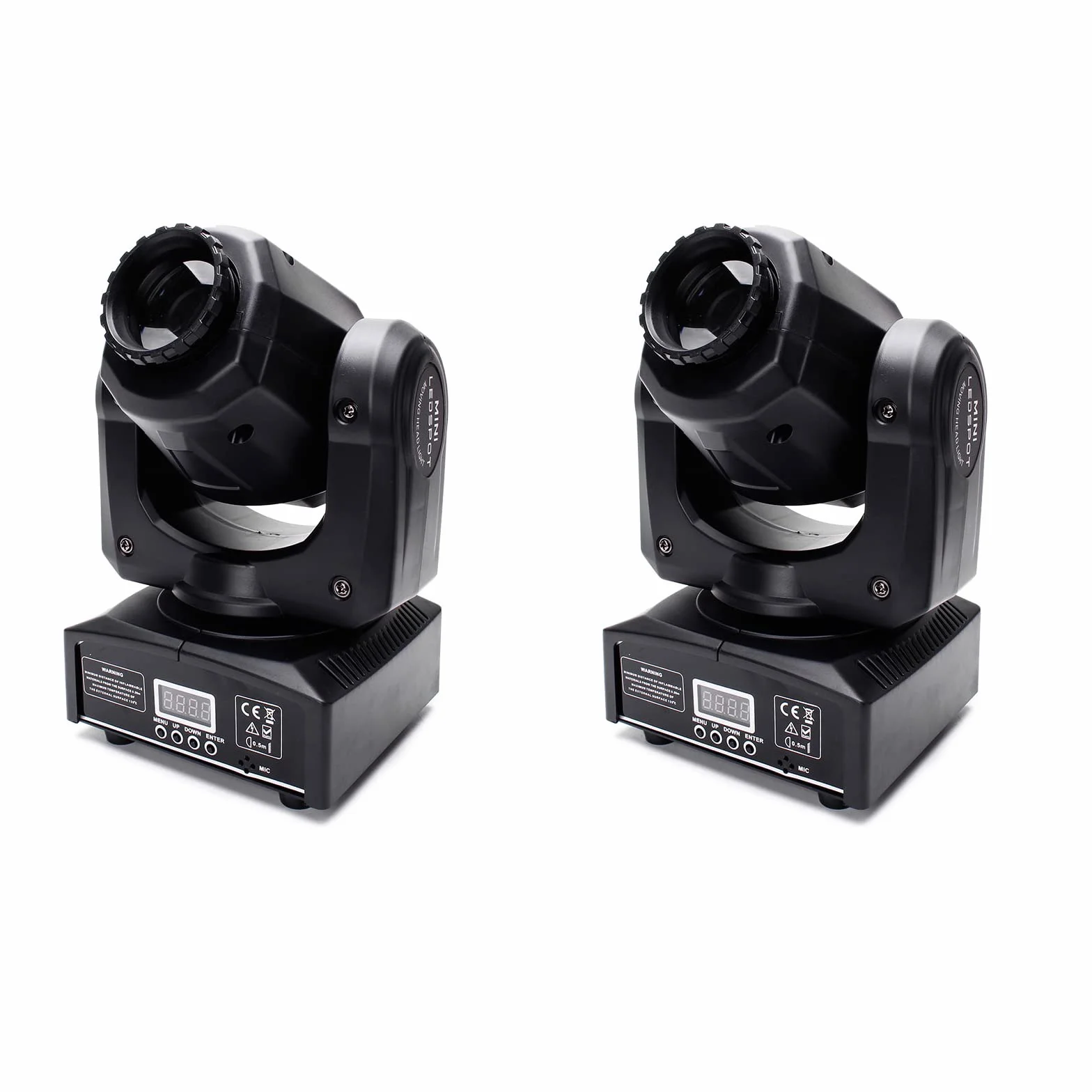U`King Cabezas Moviles Focos móviles 60W LED RGBW luz de fiesta, DMX512, 10/12 canales, efecto de luz para DJ discoteca fiestas cumpleaños Halloween bodas fiestas infantiles Navidad (60W-2pcs)
