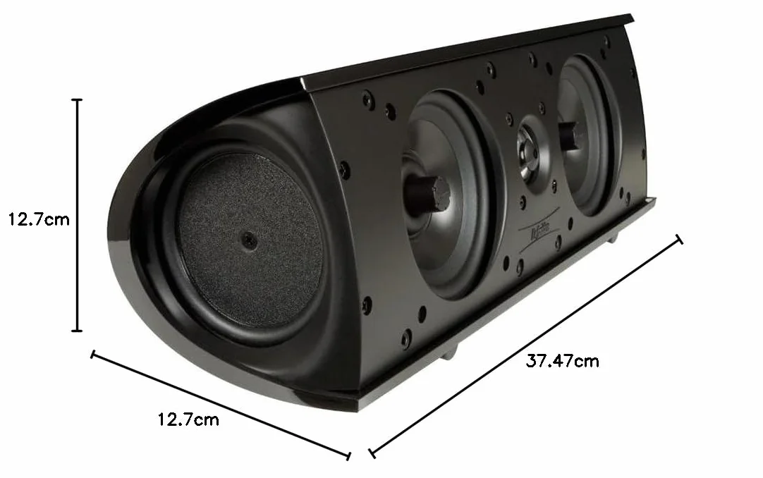 Definitive Technology ProCenter 1000 Central Altavoz Compacto 12" x 17-7/16" x 14-7/16" Negro