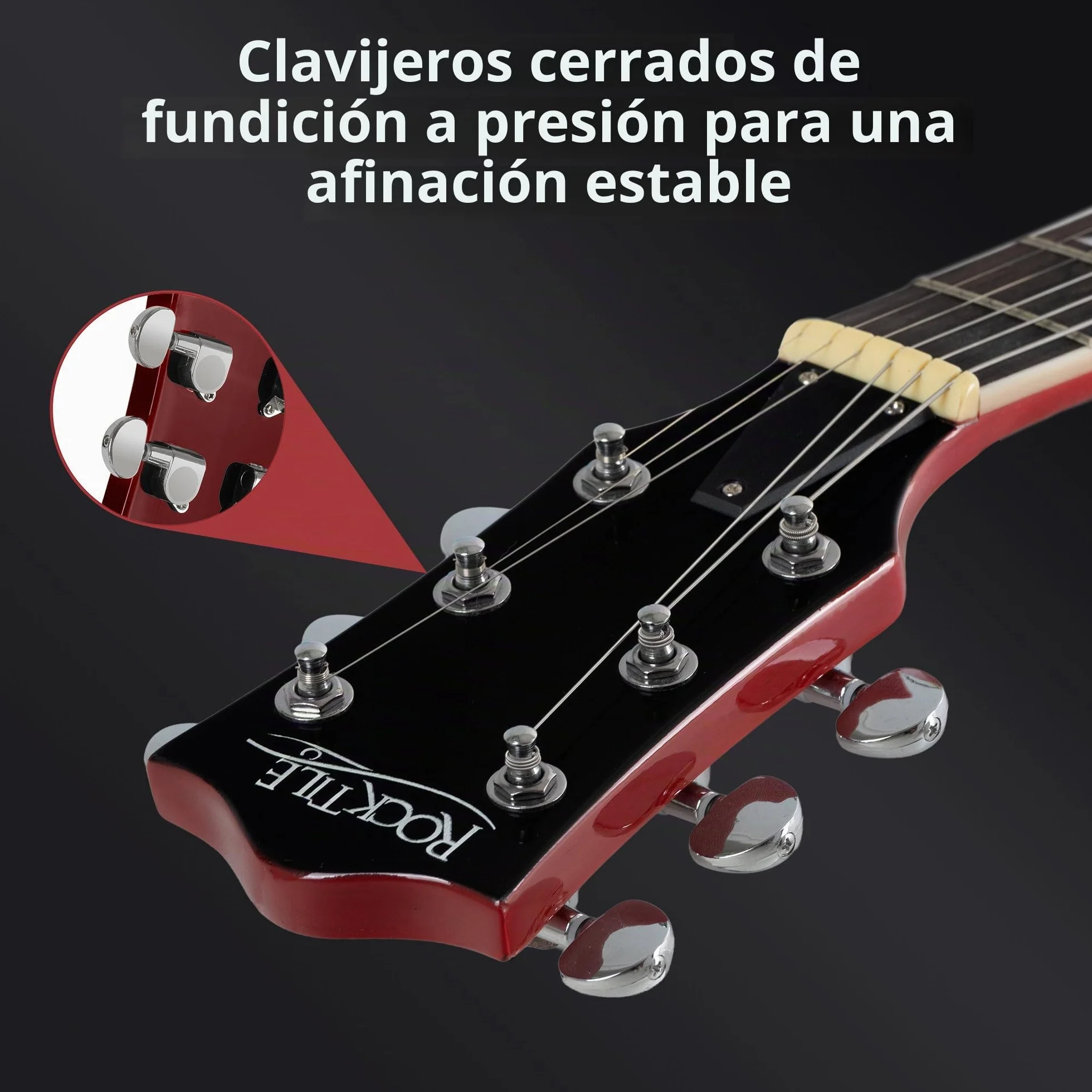 Rocktile Pro S-Red Guitarra Eléctrica Heritage Cherry