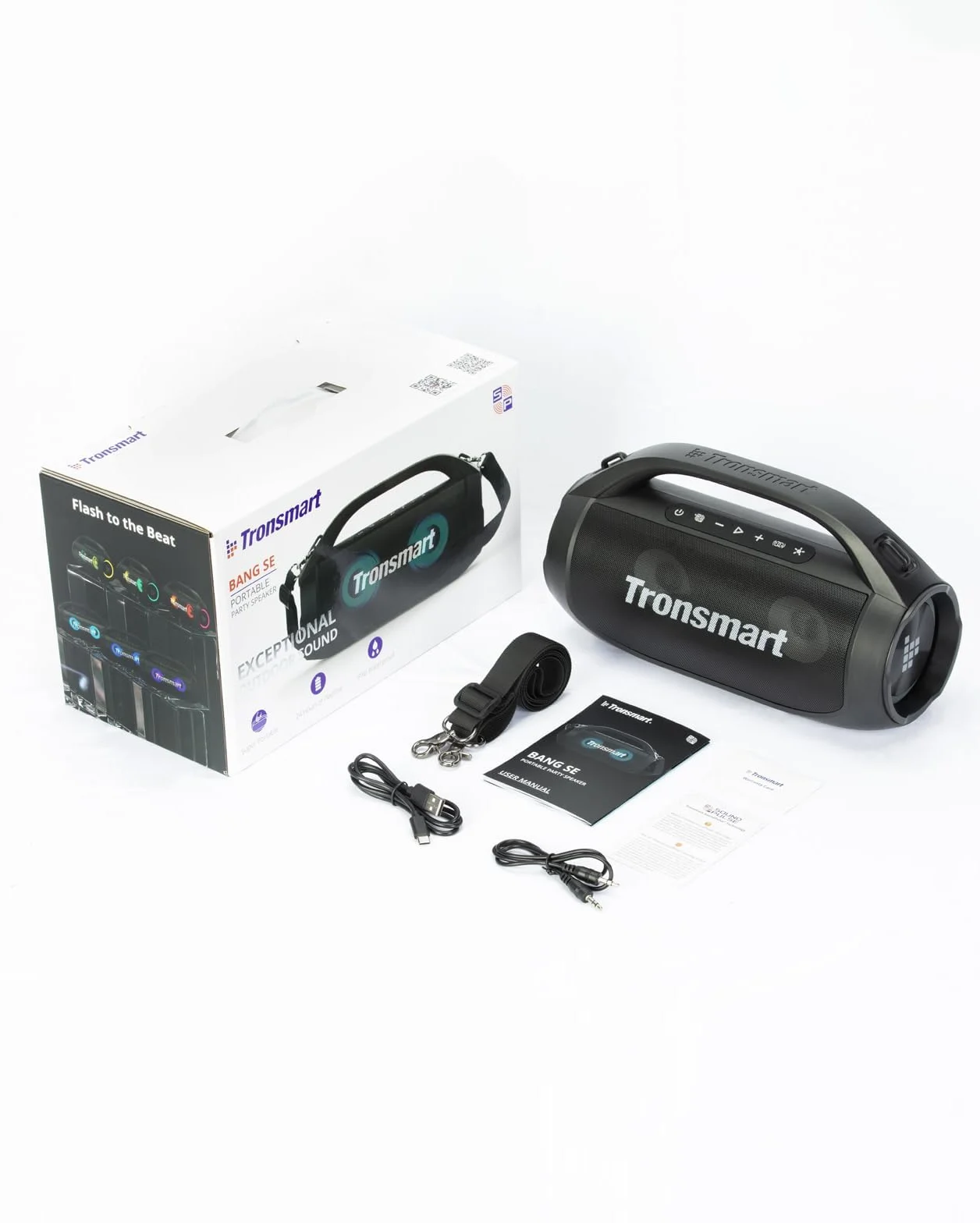Tronsmart Bang SE Altavoz Bluetooth 40 W IPX6 24 Horas Autonomía Bluetooth 5.3 AUX Micro SD