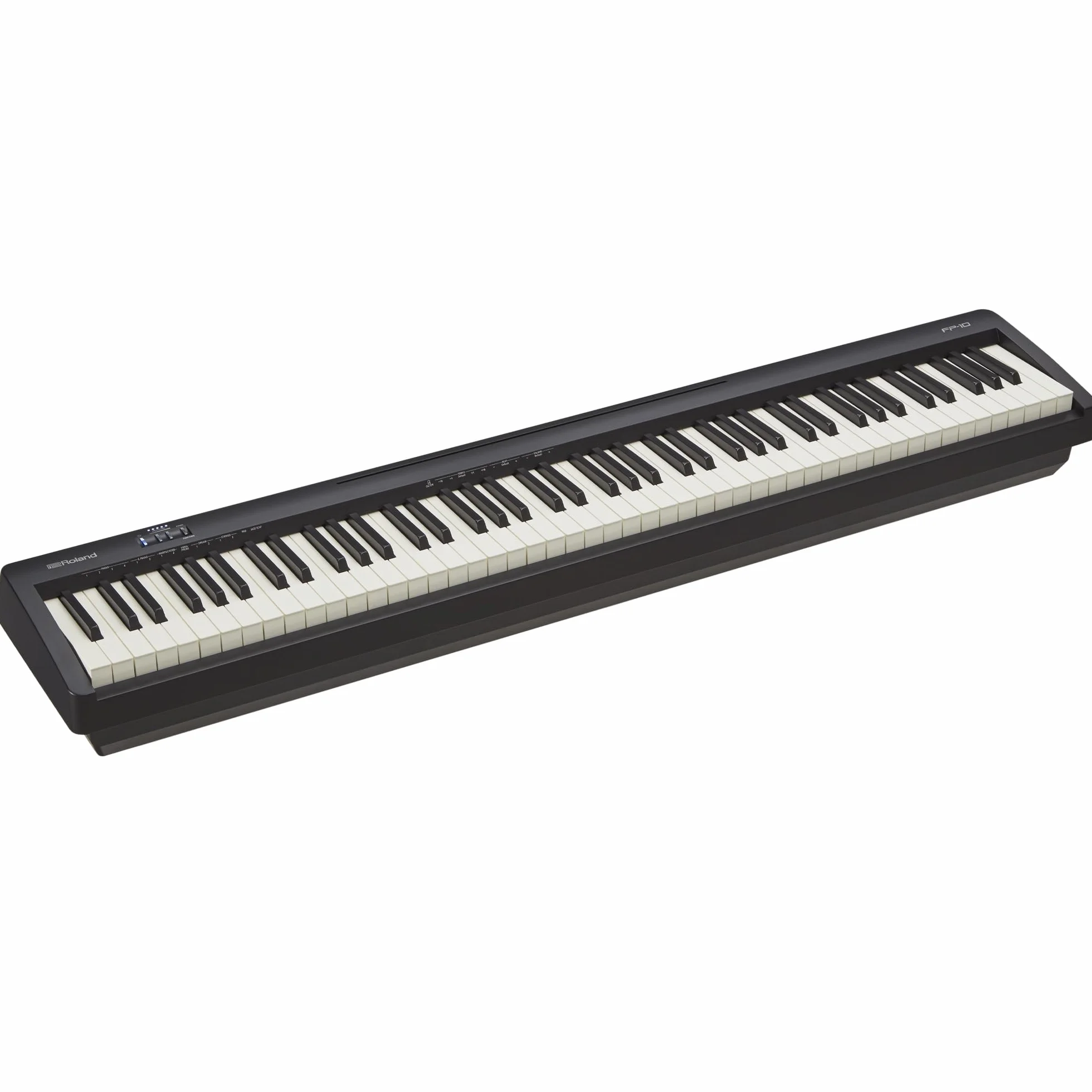 Roland FP-10 – Piano digital de 88 notas compacto con sonidos de SuperNATURAL Piano y teclado con sensaciones acústicas auténticas | Ideal para tocar en casa, estudiar y aprender técnicas correctas