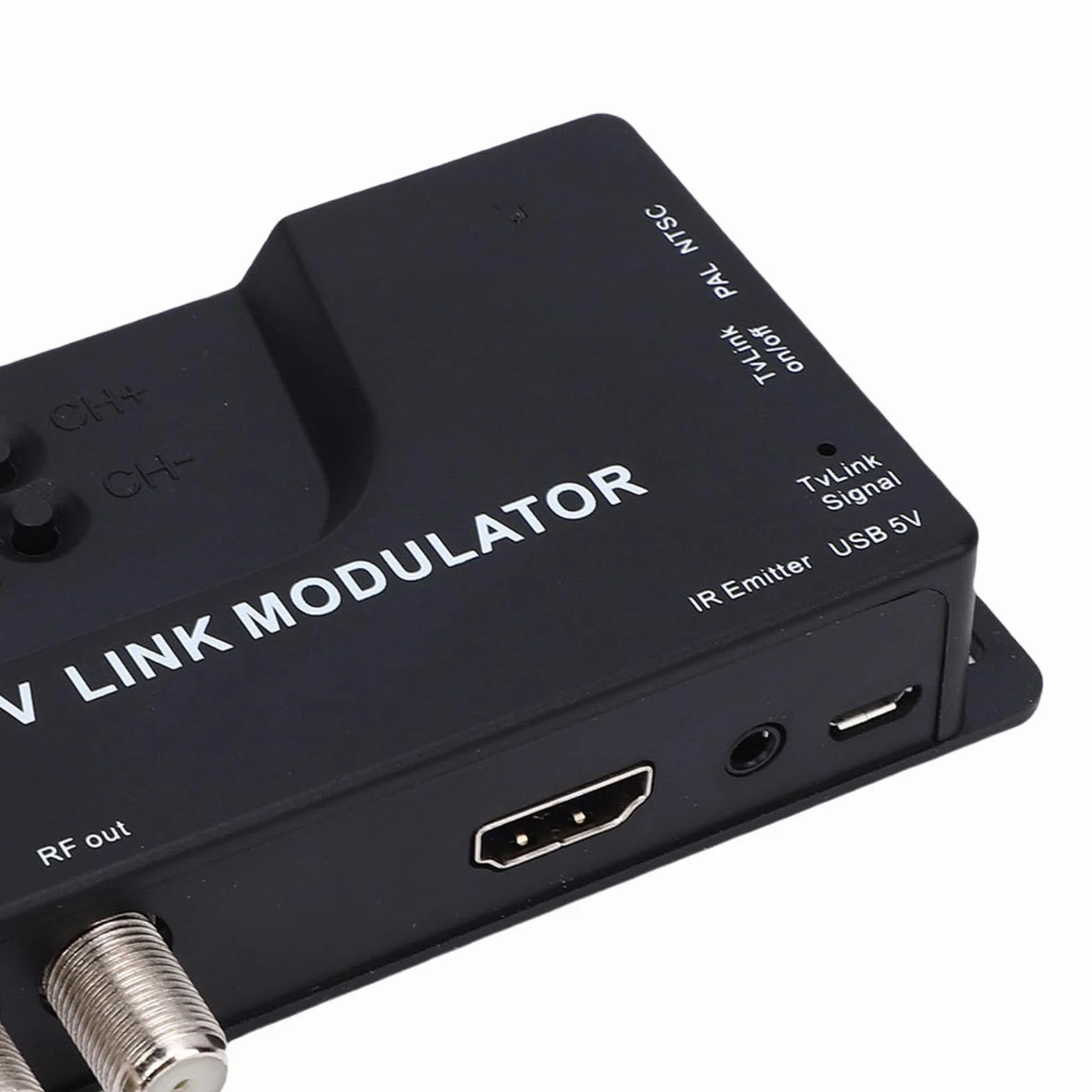 Modulador HDMI a RF, Convertidor HDMI a Coaxial 1080P, Modulador de TV NTSC/PAL VHF UHF para Televisores Antiguos, Decodificador, Consola de Juegos, Transferencia de Señal de