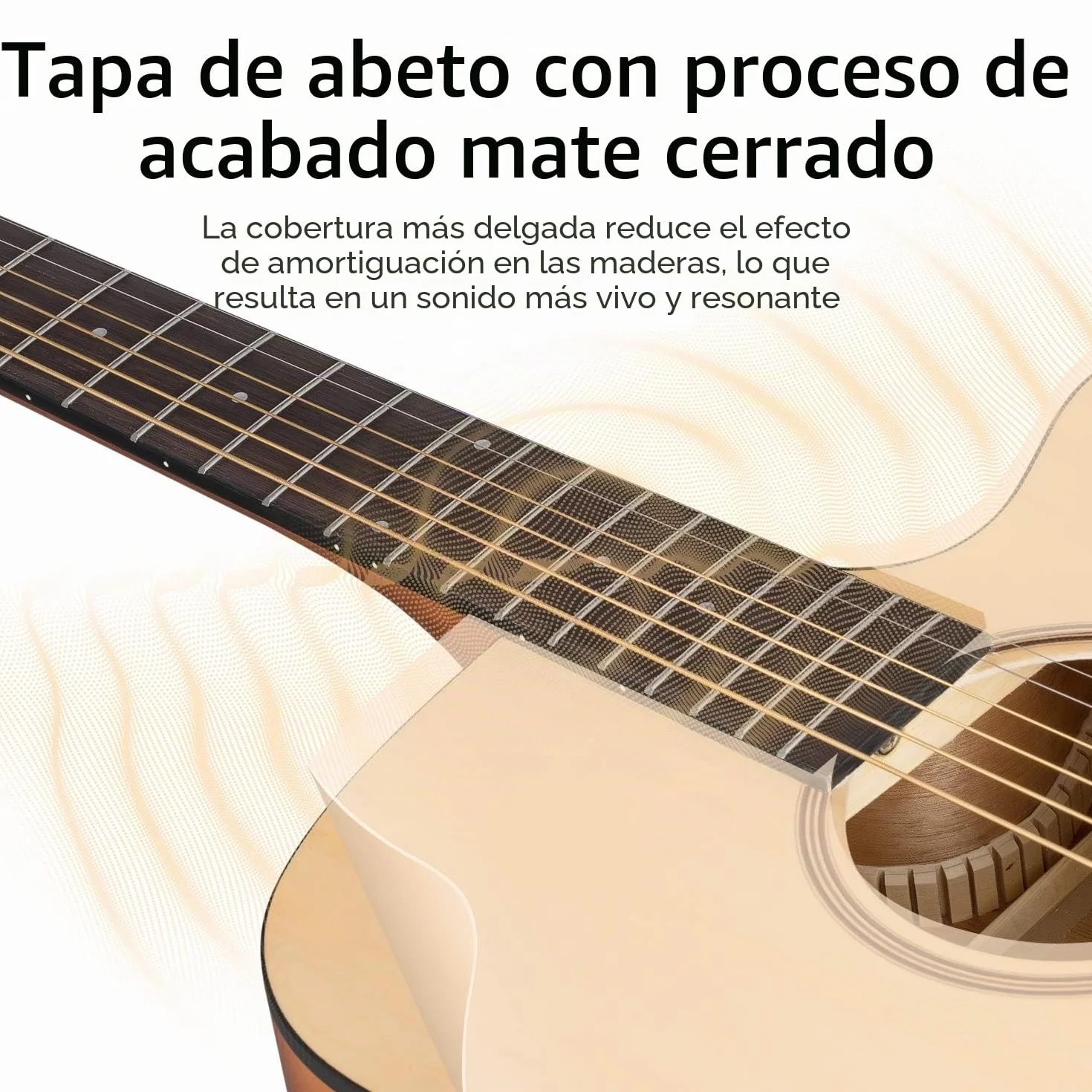 Donner Guitarra Acústica 4/4 para Adulto Principiantes Guitarra Kit Cutaway 41 Pulgadas Dreadnought con con Afindar Cuerdas Capo Natural