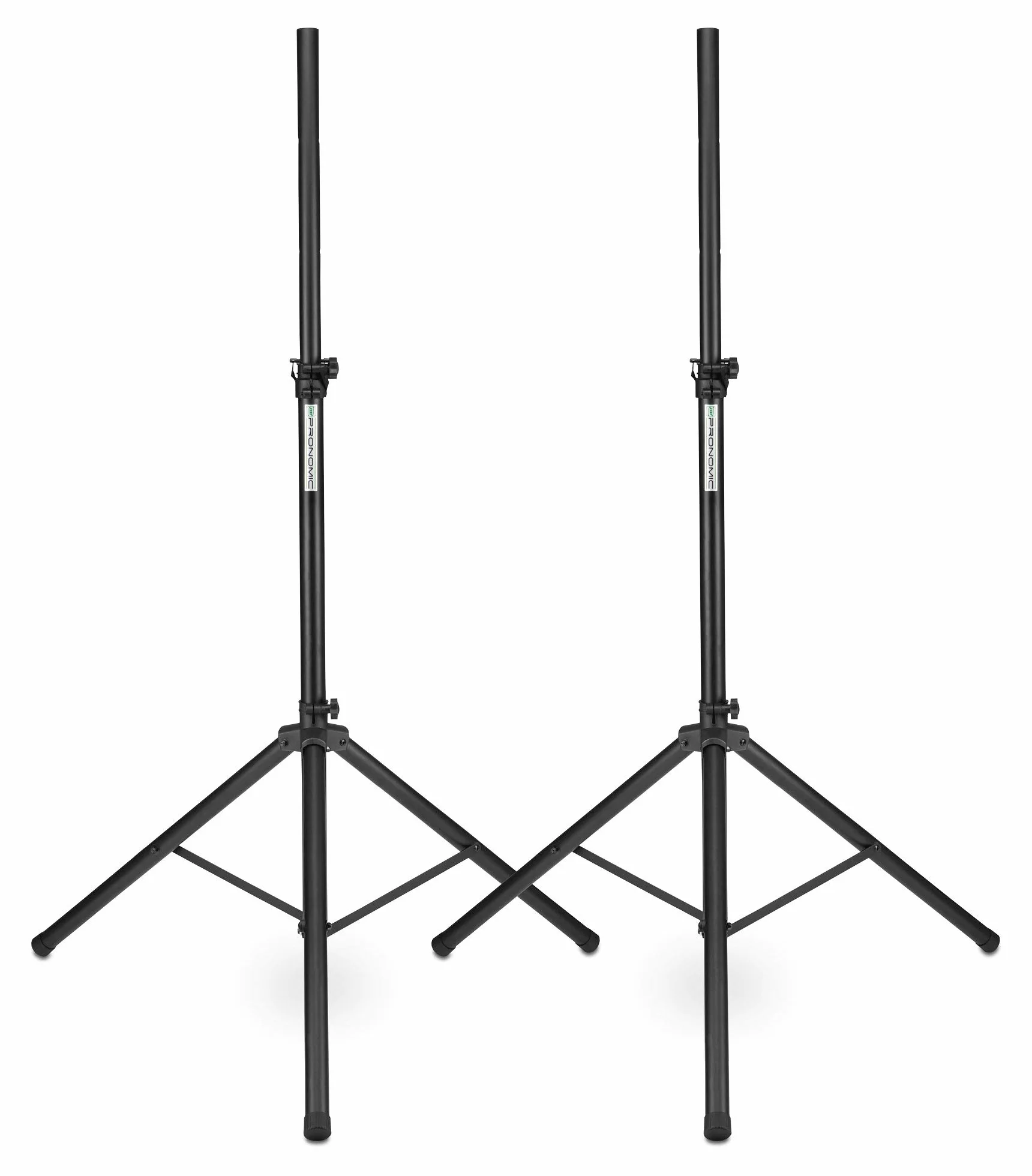 2x Pronomic SPS-1A Soportes de aluminio para altavoces, trípode ancho, altura 125-185 cm. También para dardos o fotografía. Incluye bolsa.