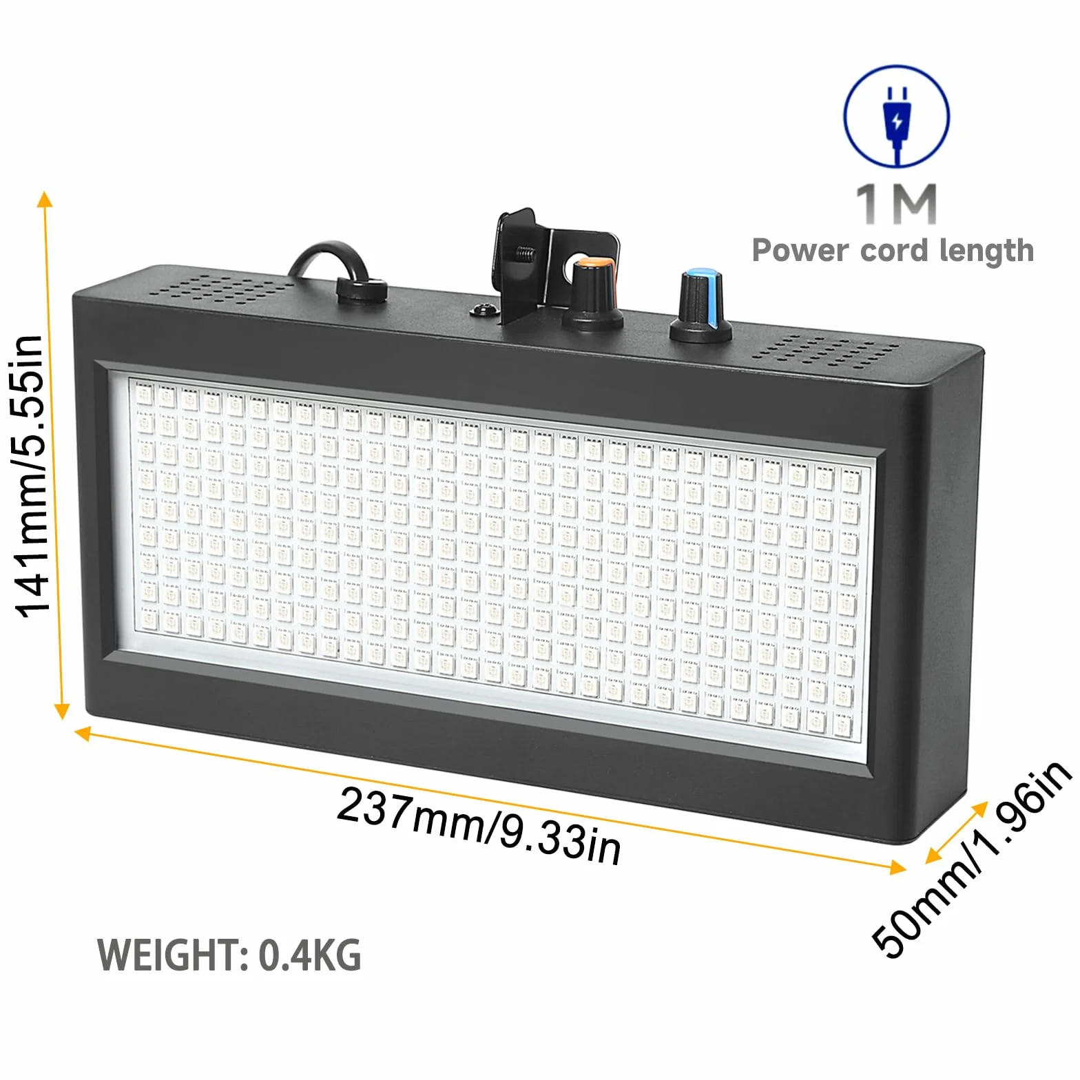 Luz estroboscópica a todo color, 270 luces LED estroboscópicas atómicas con control remoto para fiesta