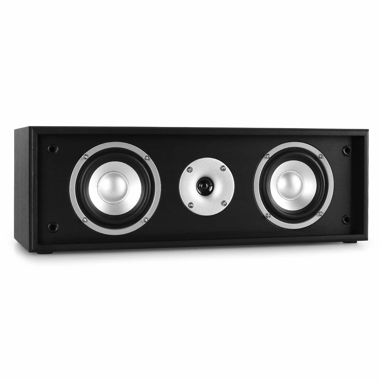 Auna Linie 300 CN Altavoz Central Pasivo 2 x 35W RMS 2 Woofers 10cm Negro