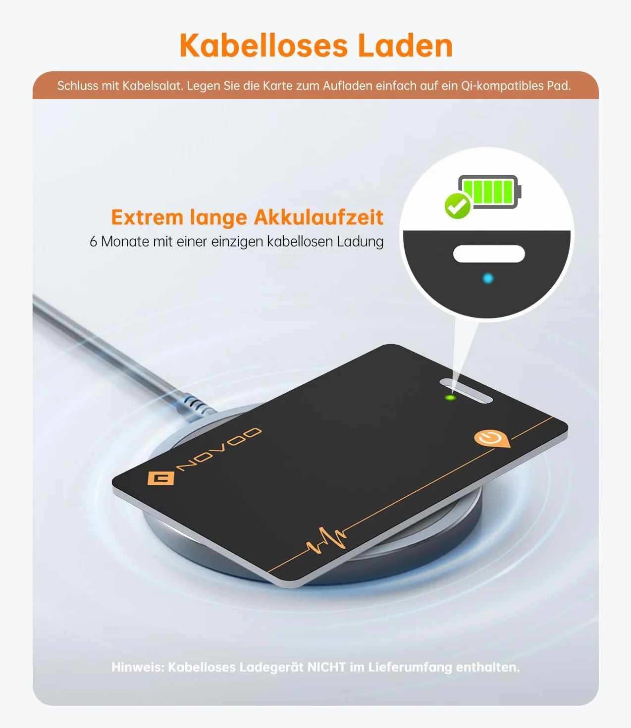 NOVOO Rastreador de billeteras delgadas, paquete de 2 unidades, tarjeta Air Tag con Apple Find My (solo iOS) Smart Bluetooth Localizador de billetera IP68 resistente al agua tarjeta inteligente